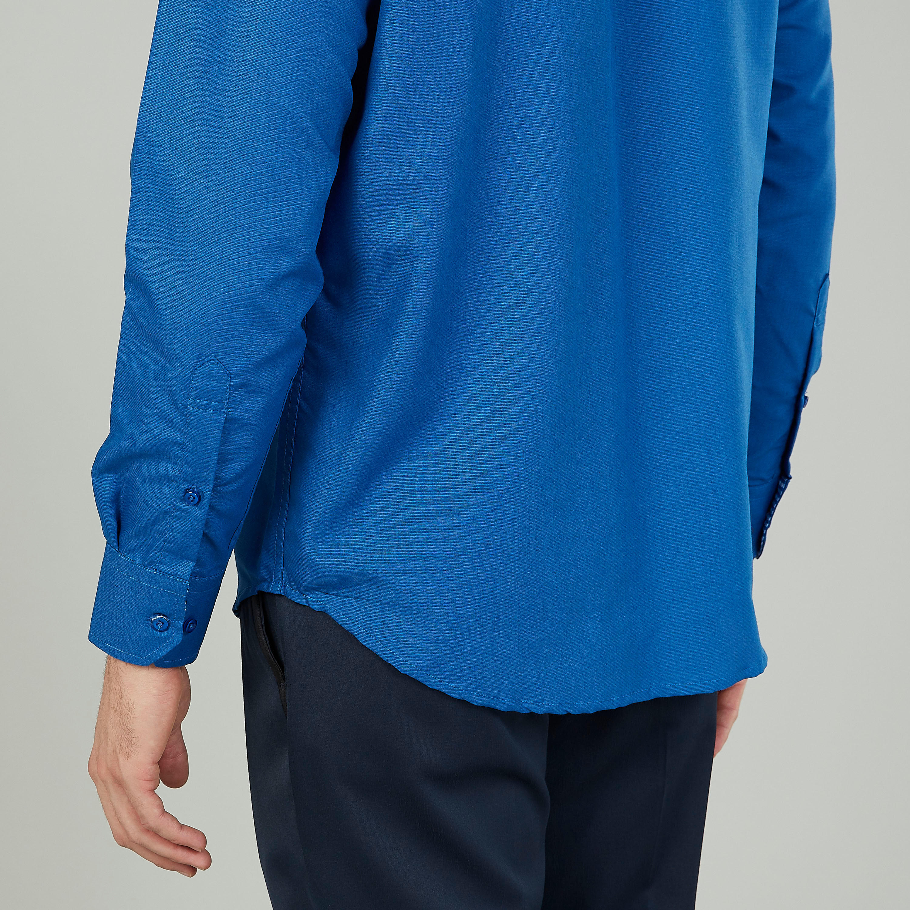 قميص بارز الملمس سهل الكي بياقة عادية وأكمام طويلة-men-clothing-shirts-image-5