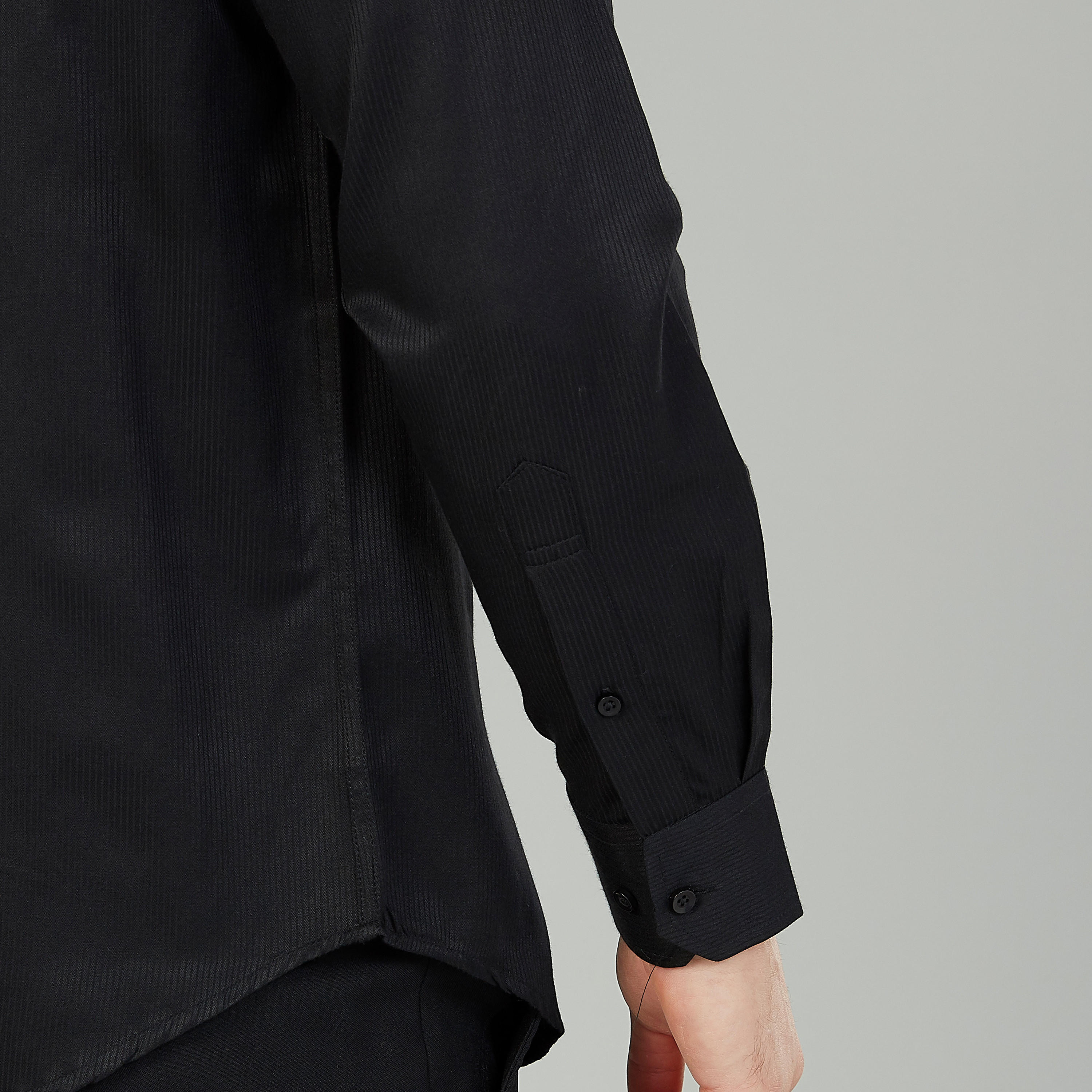 قميص رسمي بارز الملمس سهل الكي بياقة عادية وأكمام طويلة-men-clothing-shirts-image-2