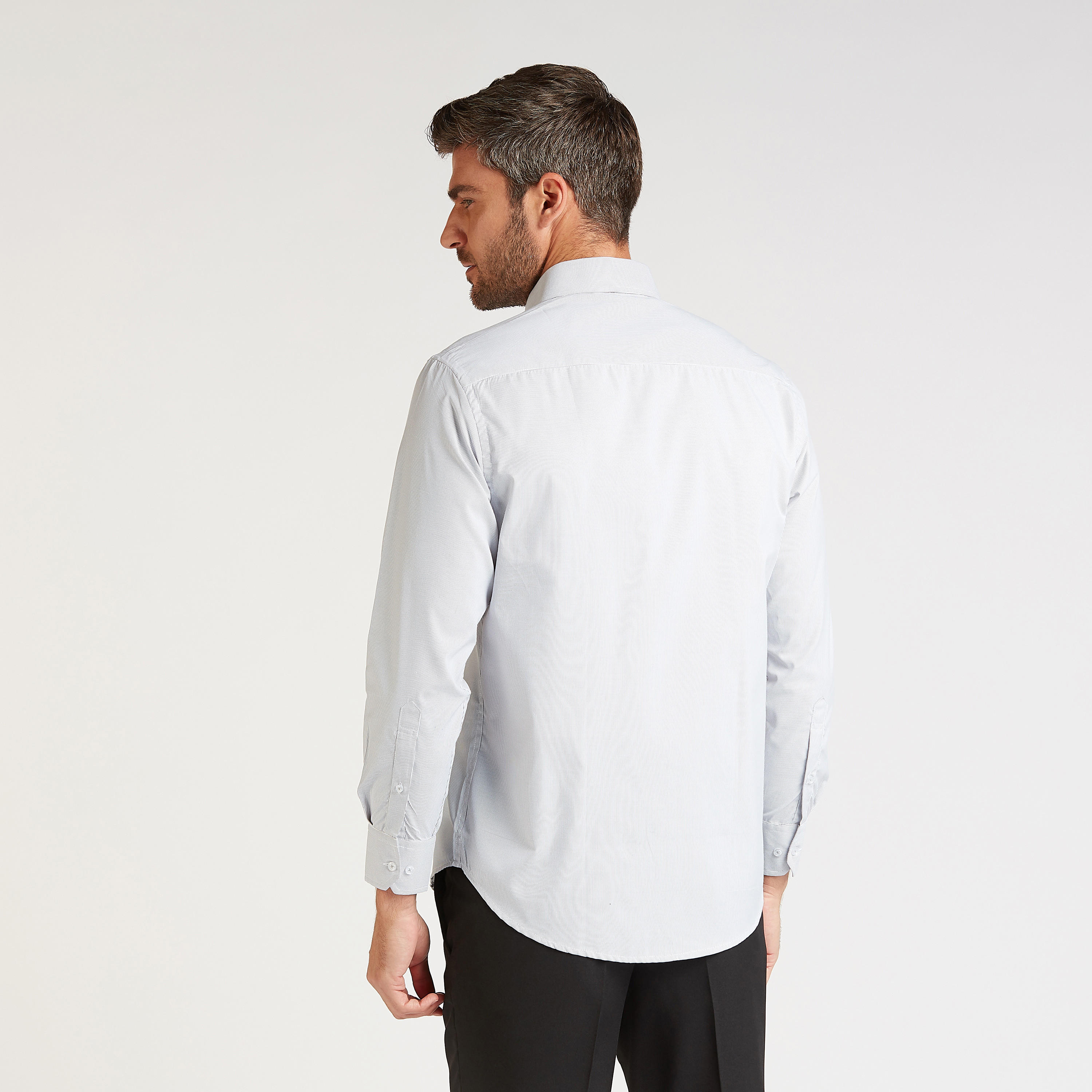 قميص رسمي سهل الكي بأكمام طويلة وجيب على الصدر-men-clothing-shirts-image-4