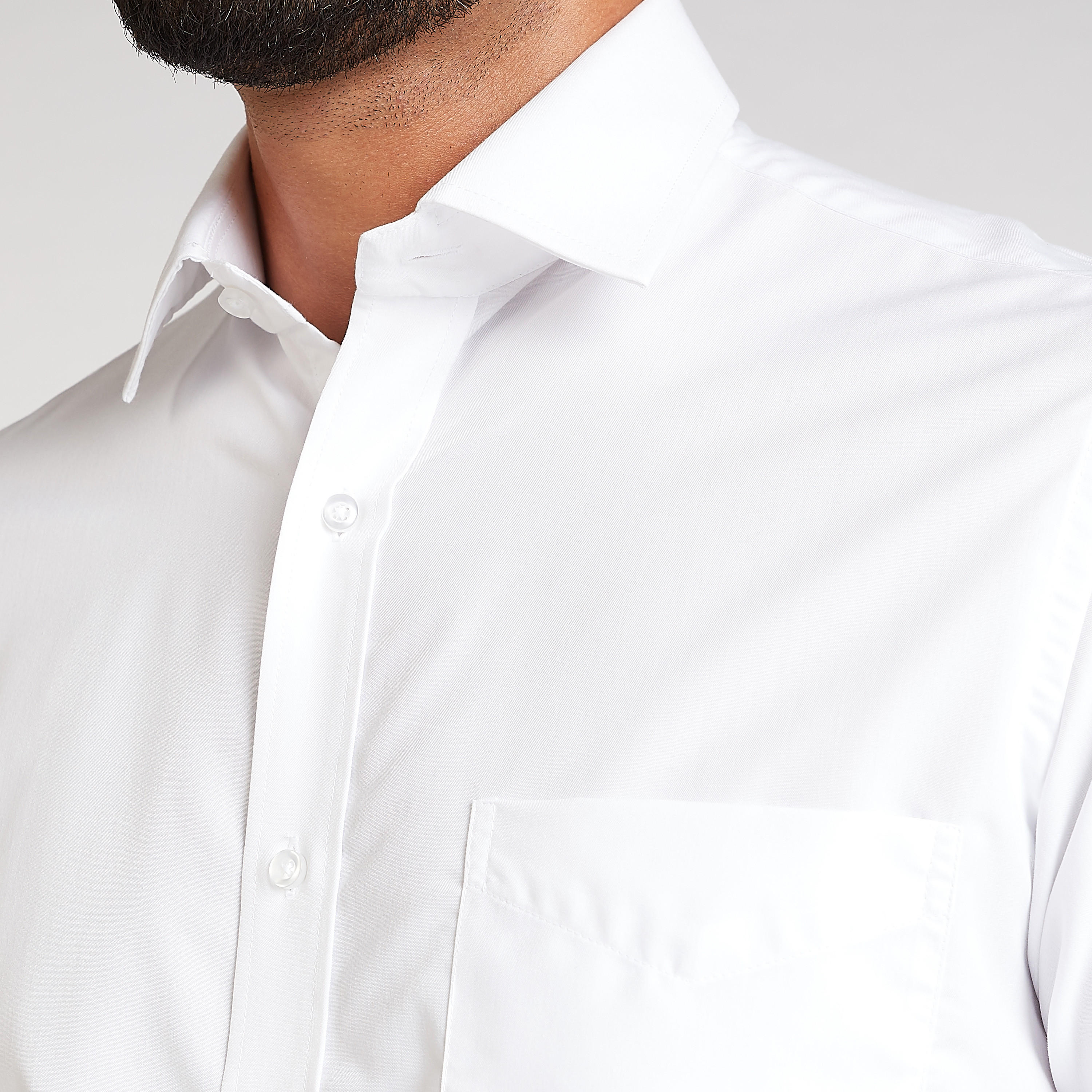 Easy Iron Solid Formal Shirt with Spread Collar and Long Sleeves-men-clothing-shirts-image-3