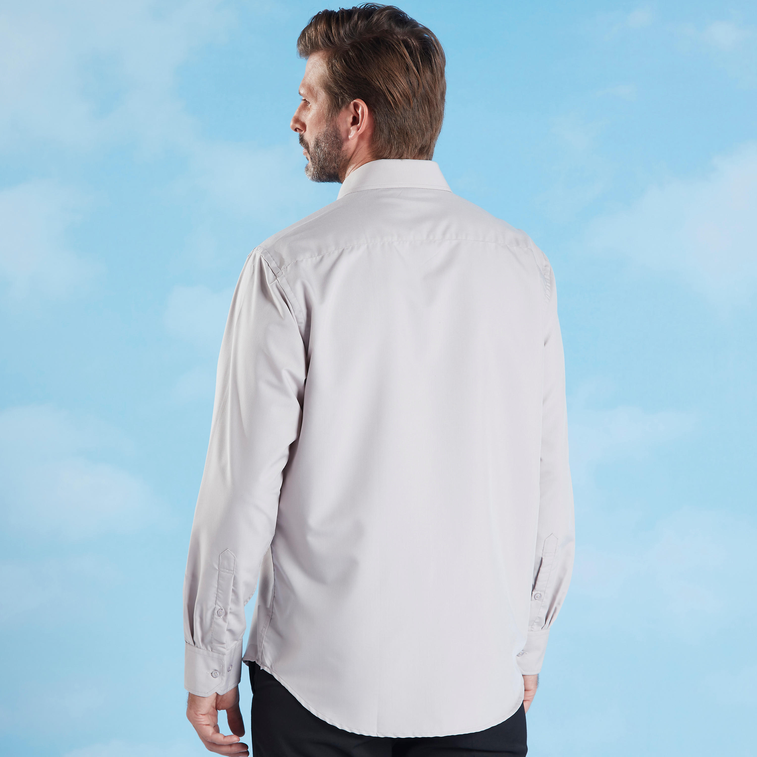 Easy Iron Solid Formal Shirt with Spread Collar and Long Sleeves-men-clothing-shirts-image-18