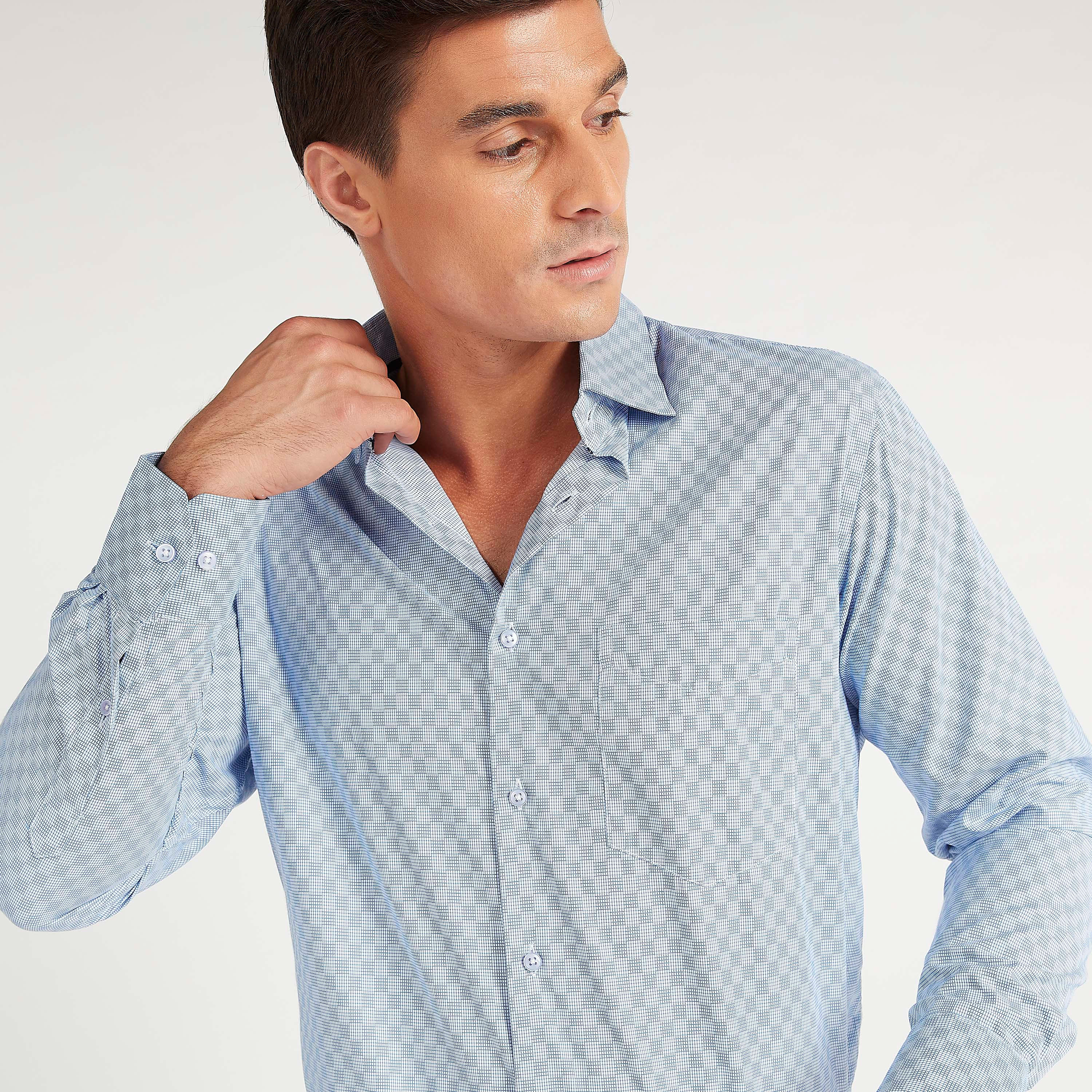قميص سهل الكي بأكمام طويلة وطبعات وياقة عادية-men-clothing-shirts-image-2