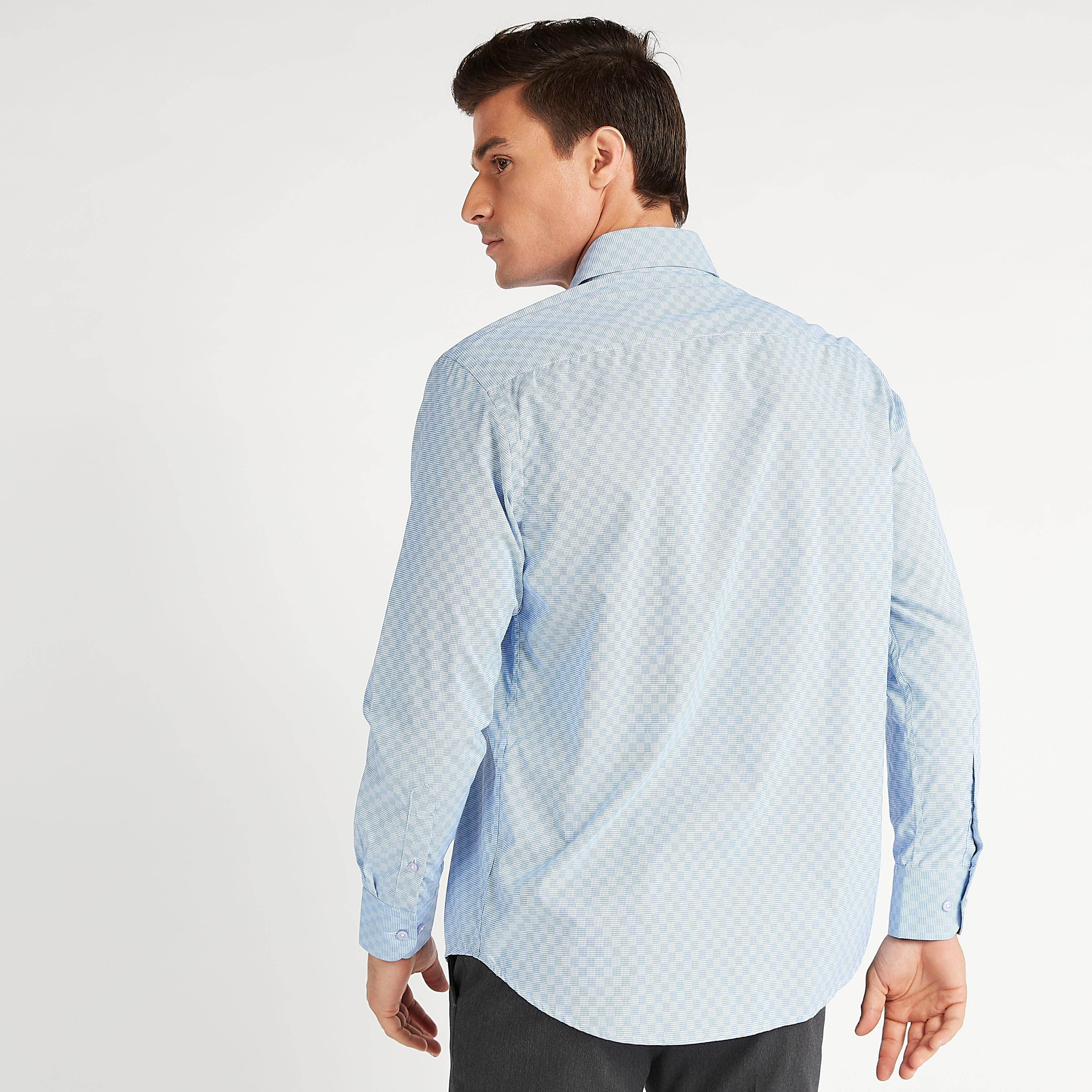 قميص سهل الكي بأكمام طويلة وطبعات وياقة عادية-men-clothing-shirts-image-4