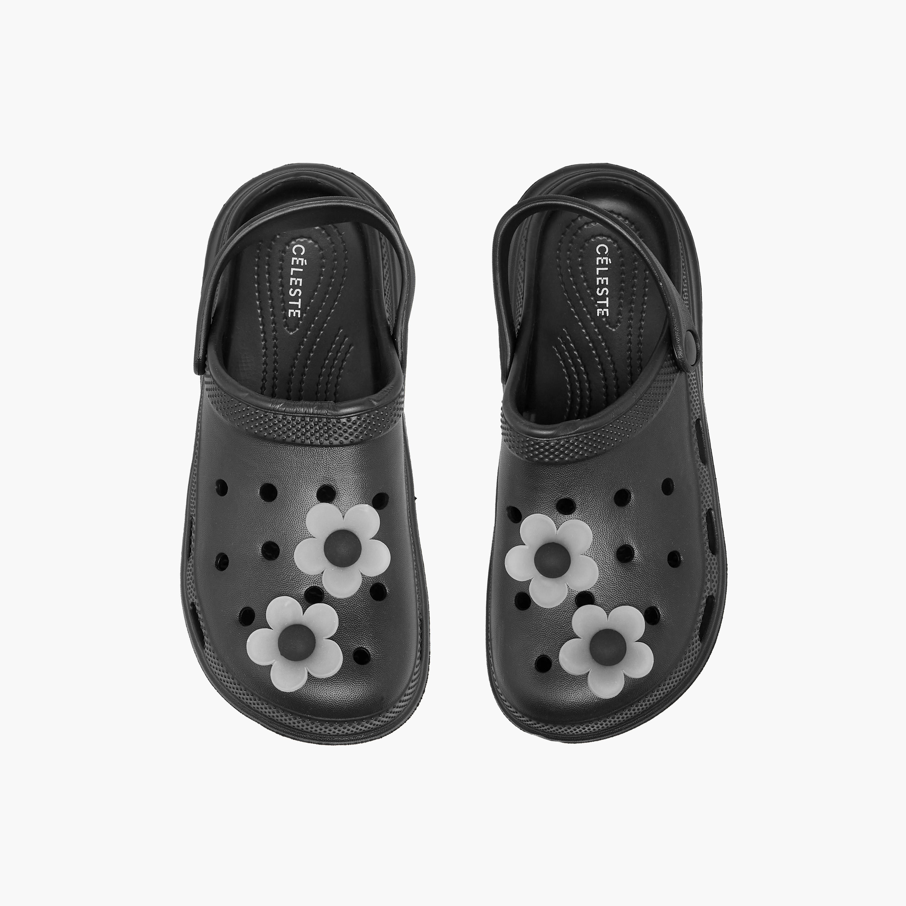 Celeste Women Floral Accent Backstrap Clogs-women-shoes-flipflopsandslides-image-1