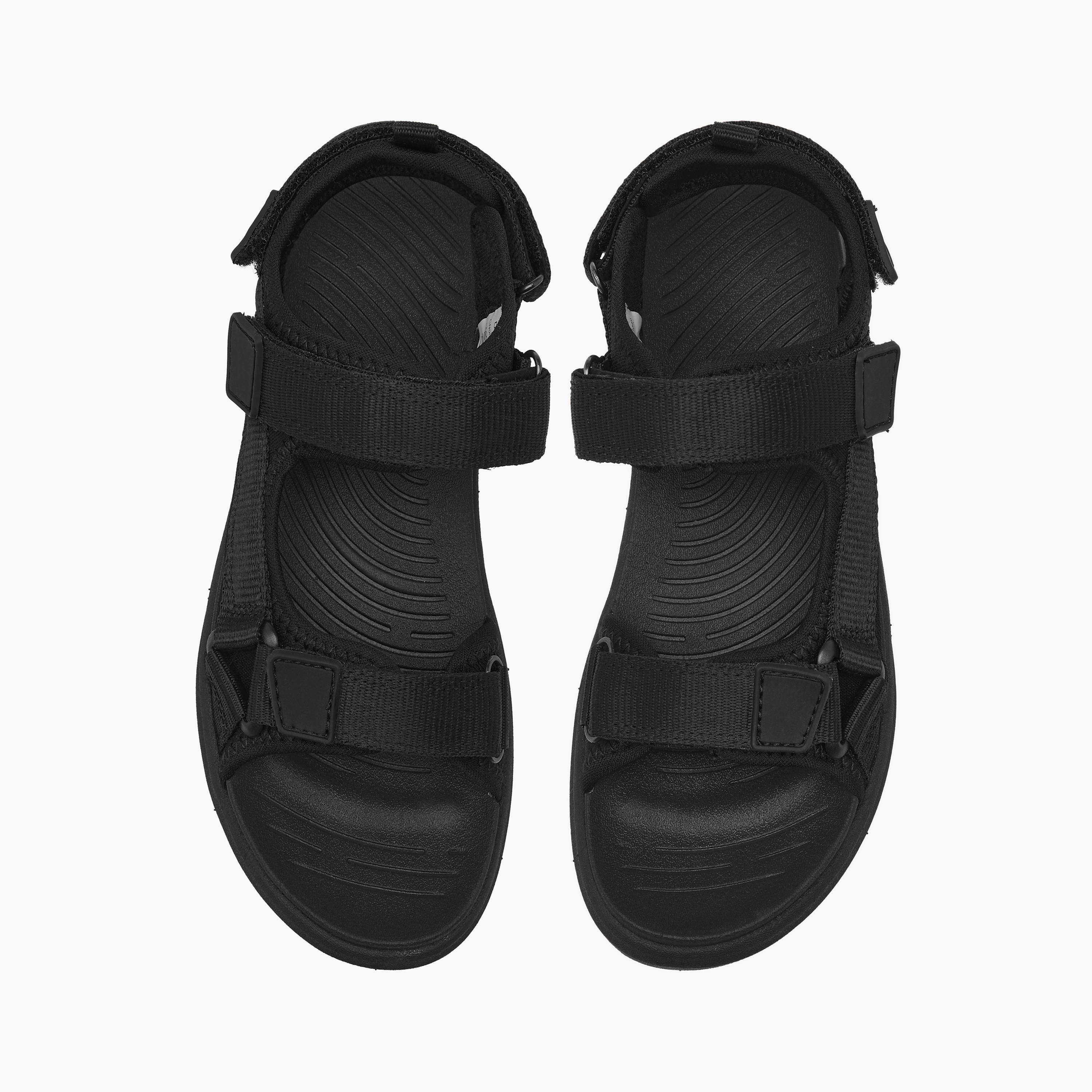 صندل مسطح بارز الملمس بشريط إغلاق لاصق من ميستر دوتشيني-boys-shoes-sandals-image-1