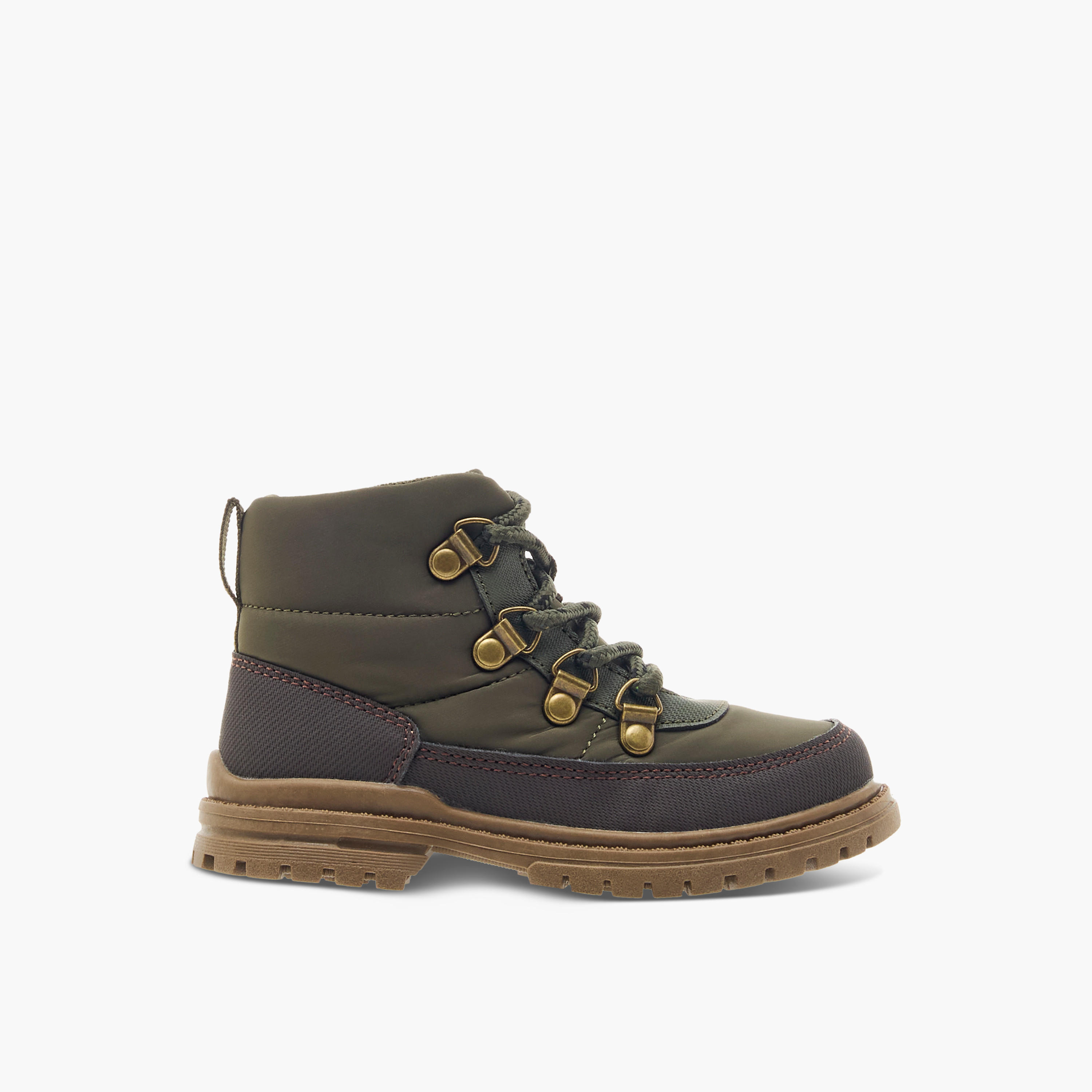 Juniors Panelled Ankle Boots with Zip Closure and Pull Tabs-boys-shoes-boots-image-3