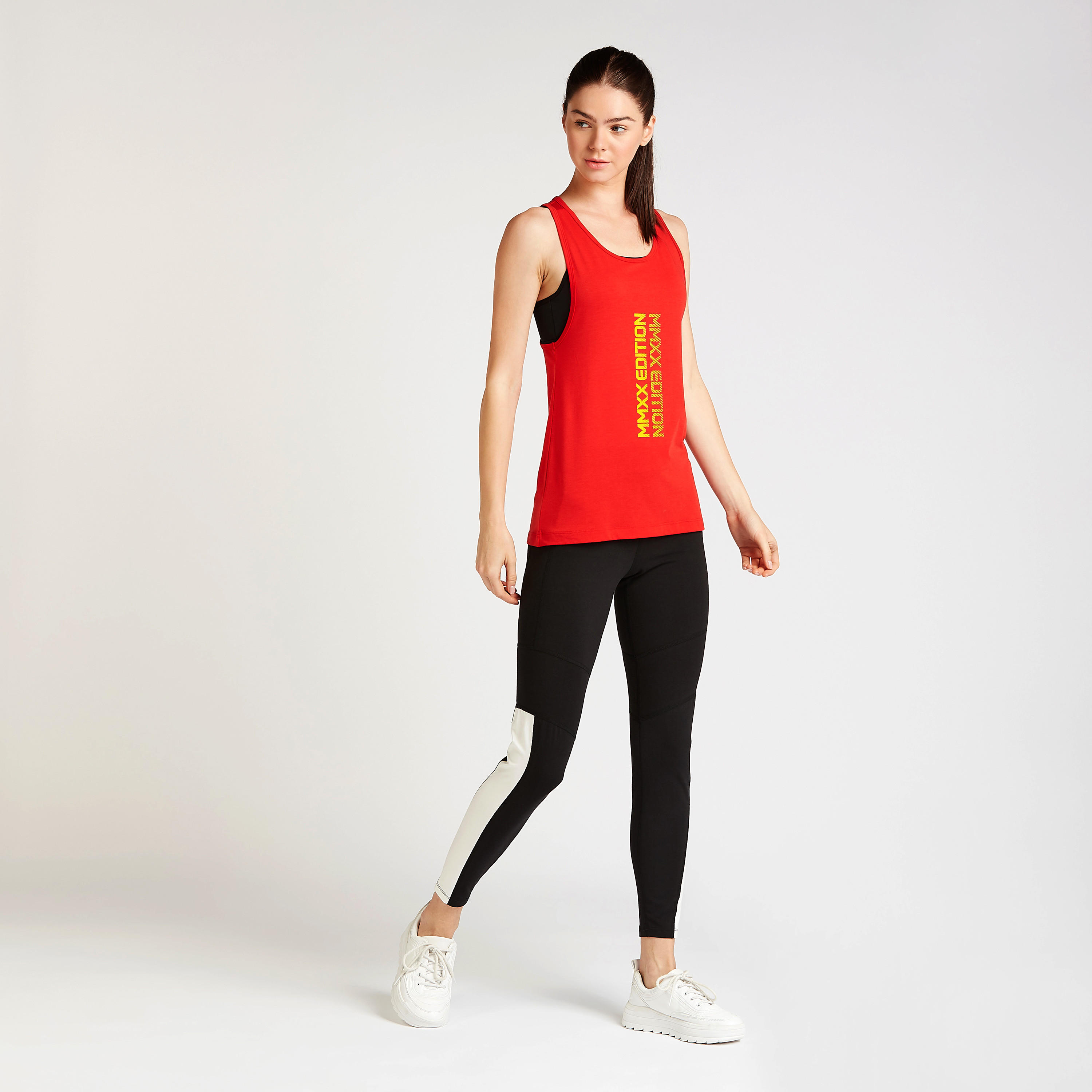 بنطلون لقينز بخصر مطاطي بطبعات إكسبو 2020-women-clothing-sportswearandactivewear-bottoms-image-2