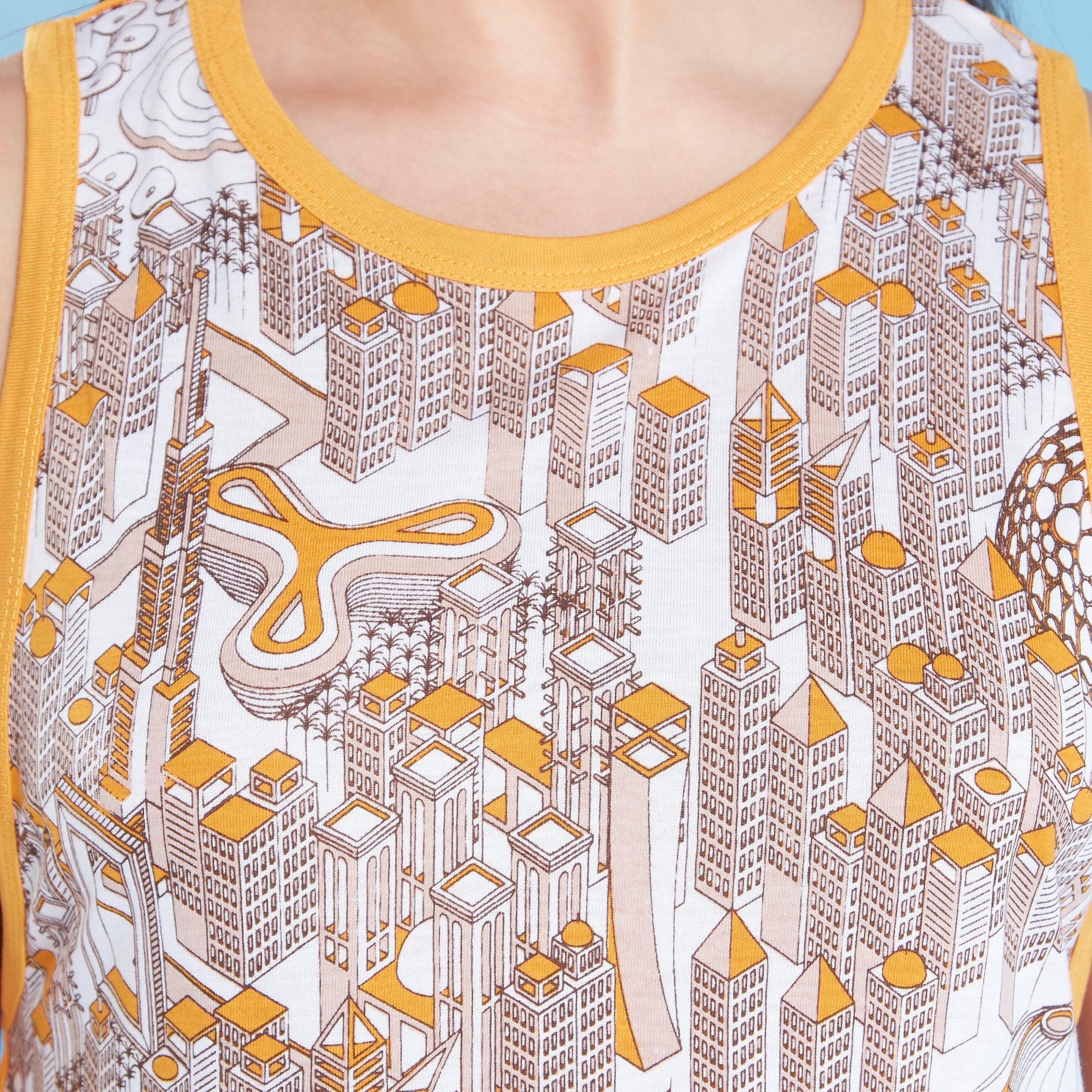 Printed Crew Neck Sleeveless Tank Top-women-clothing-tshirts-image-3
