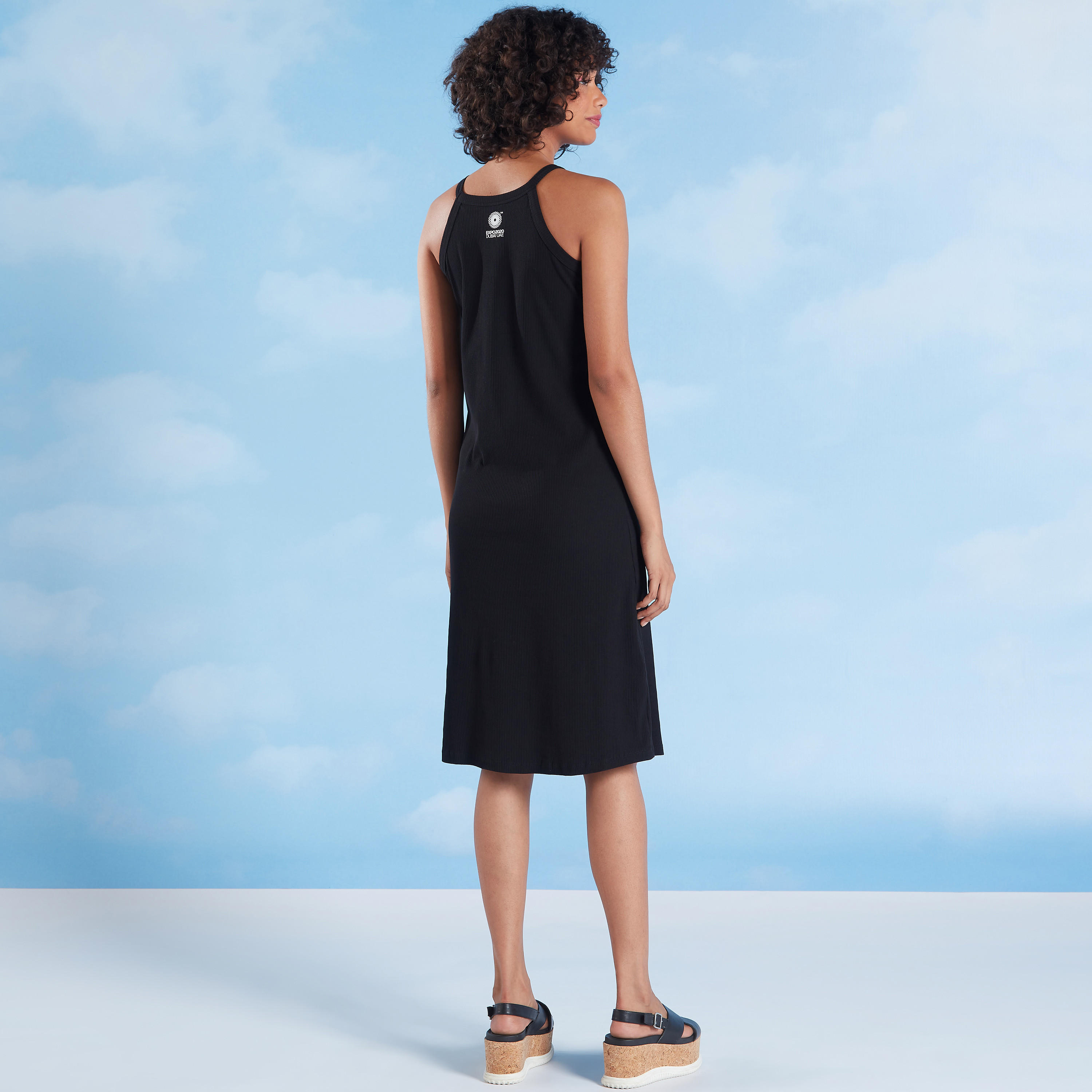 فستان إيه لاين ميدي بأربطة وطبعات من إكسبو 2020-women-clothing-dresses-image-1