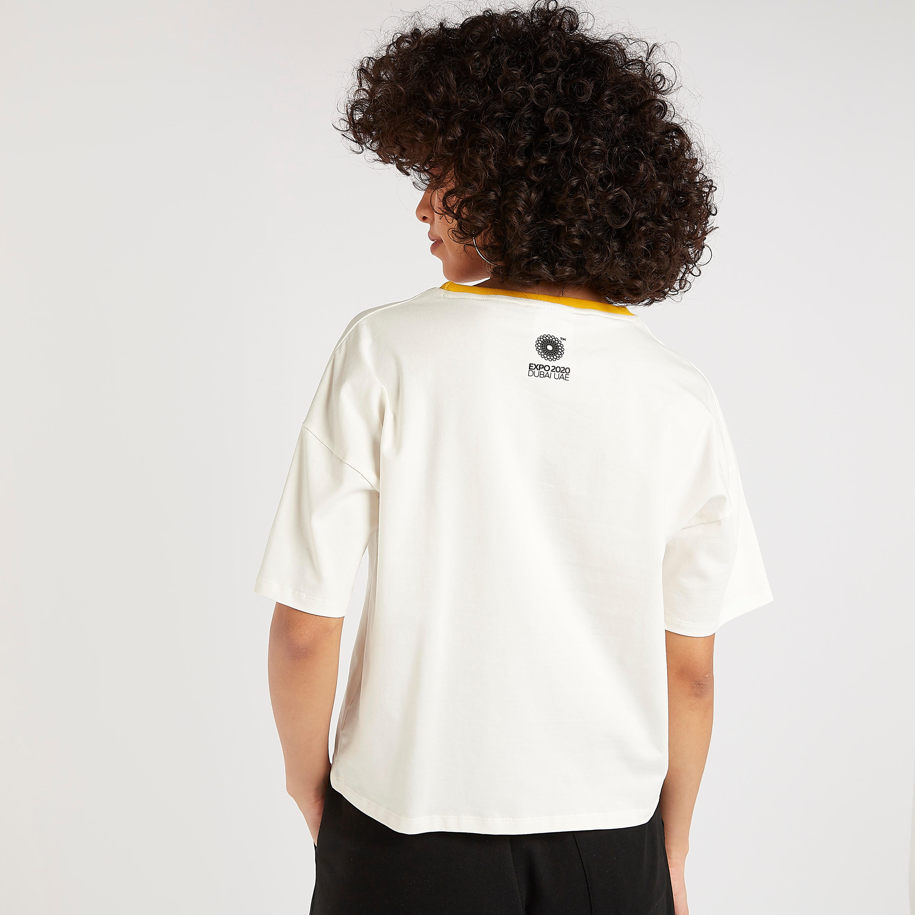 Printed T-shirt with Short Sleeves and Crew Neck-women-clothing-tshirts-image-4