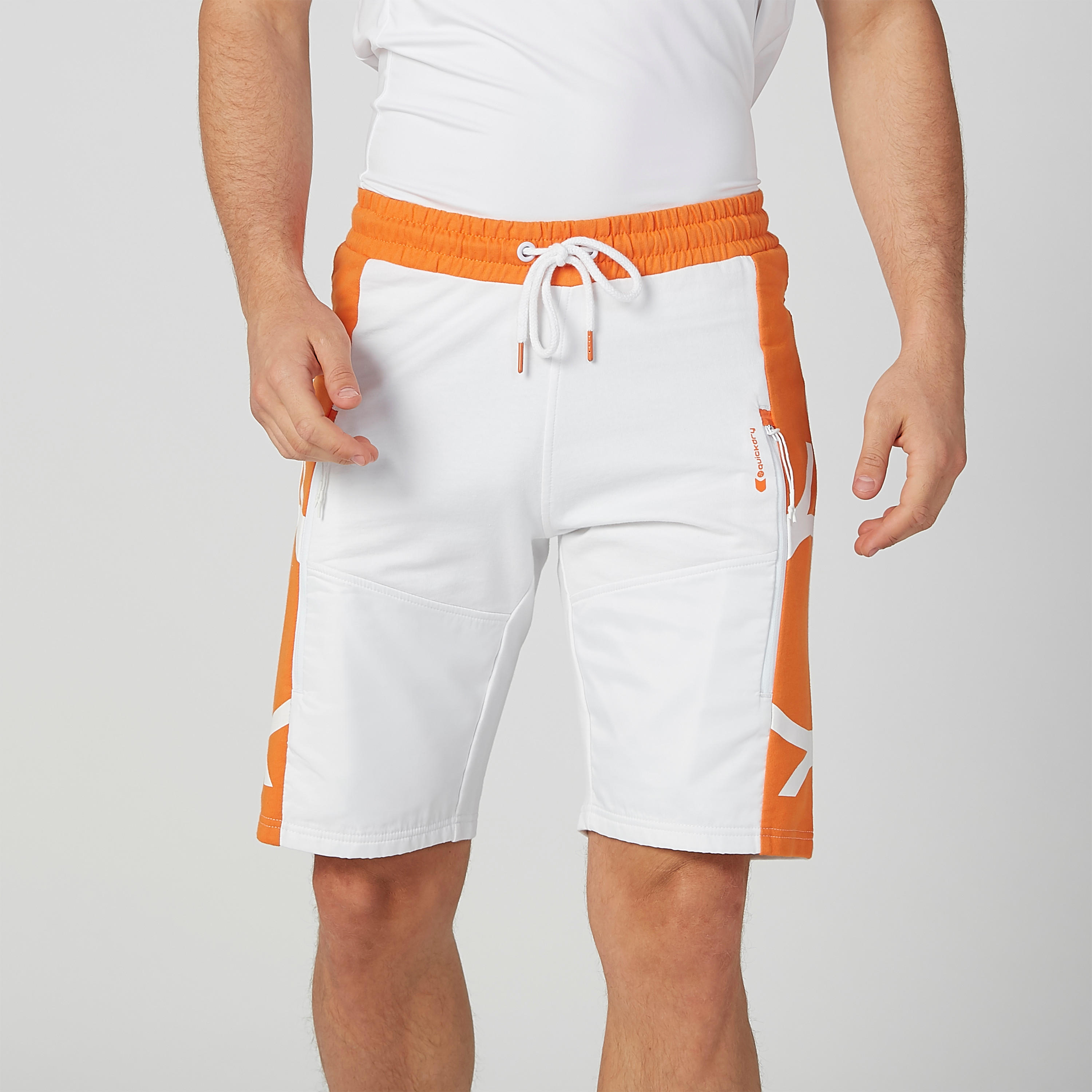 شورت بنمط كتل الألوان بخصر مطاطي ورباط-men-clothing-sportswearandactivewear-bottoms-image-3