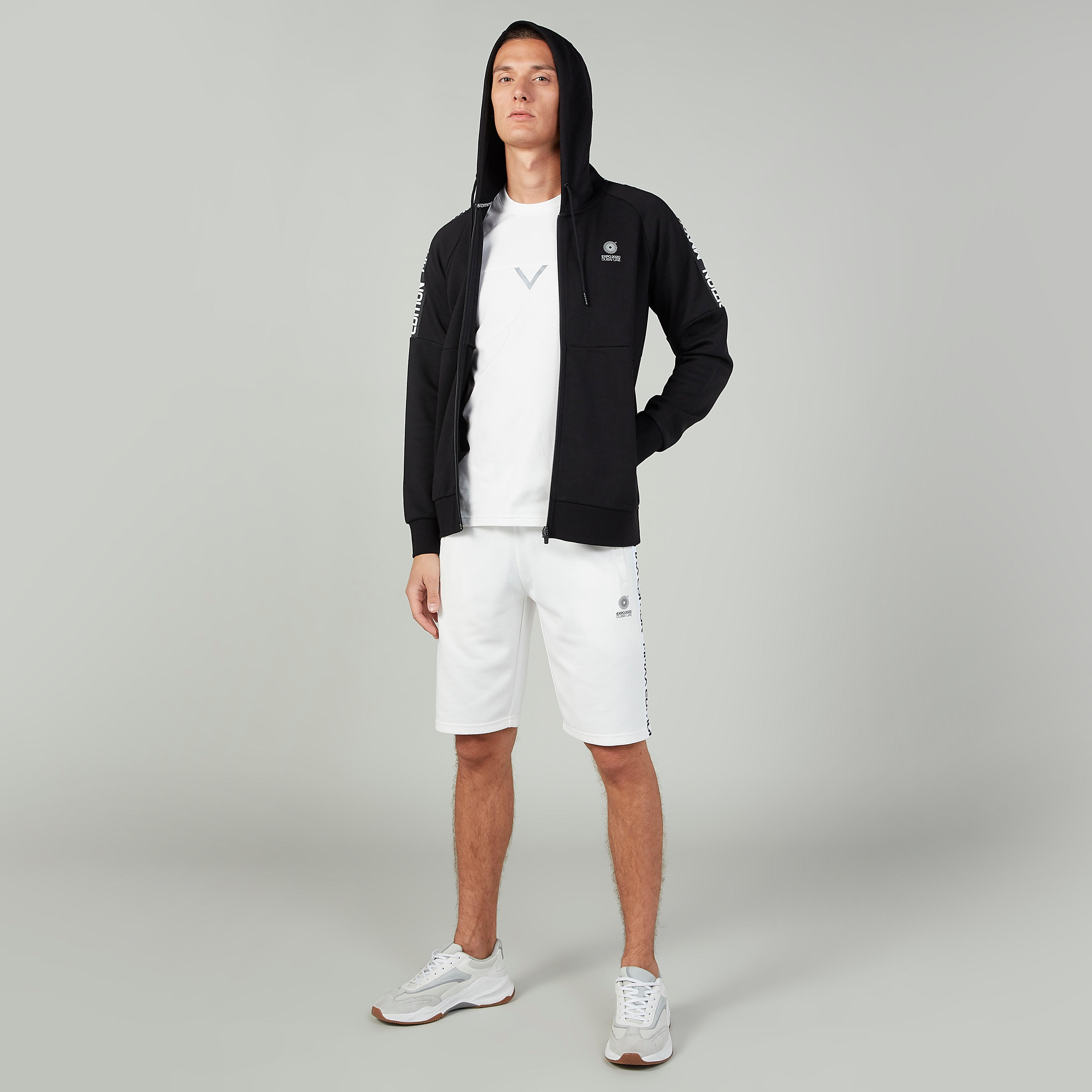 جاكيت مستدام بطبعات وقبّعة وأكمام طويلة إكسبو 2020-men-winterwear-hoodiesandsweatshirts-image-2