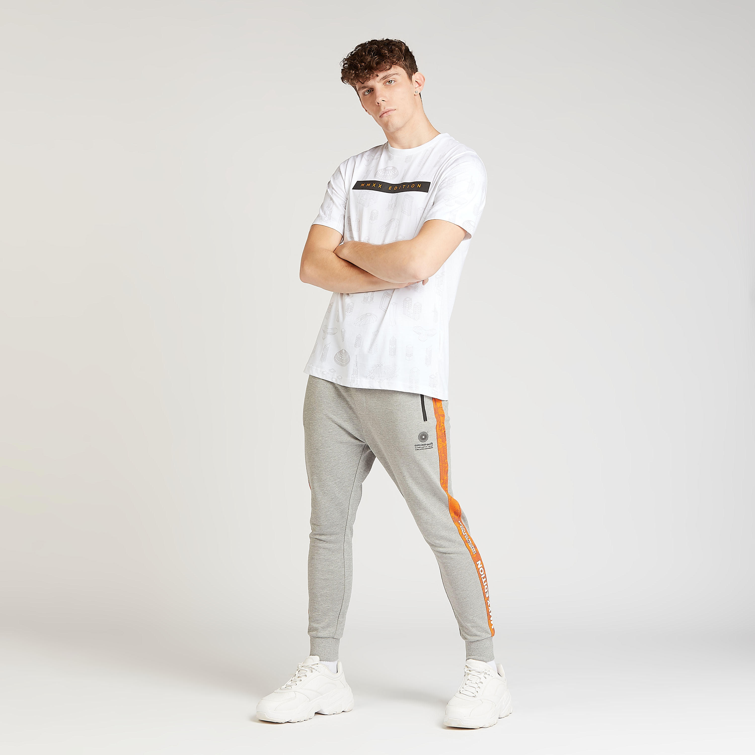 Expo 2020 Printed T-shirt with Crew Neck and Short Sleeves-men-clothing-tshirtsandpolos-tshirts-image-2