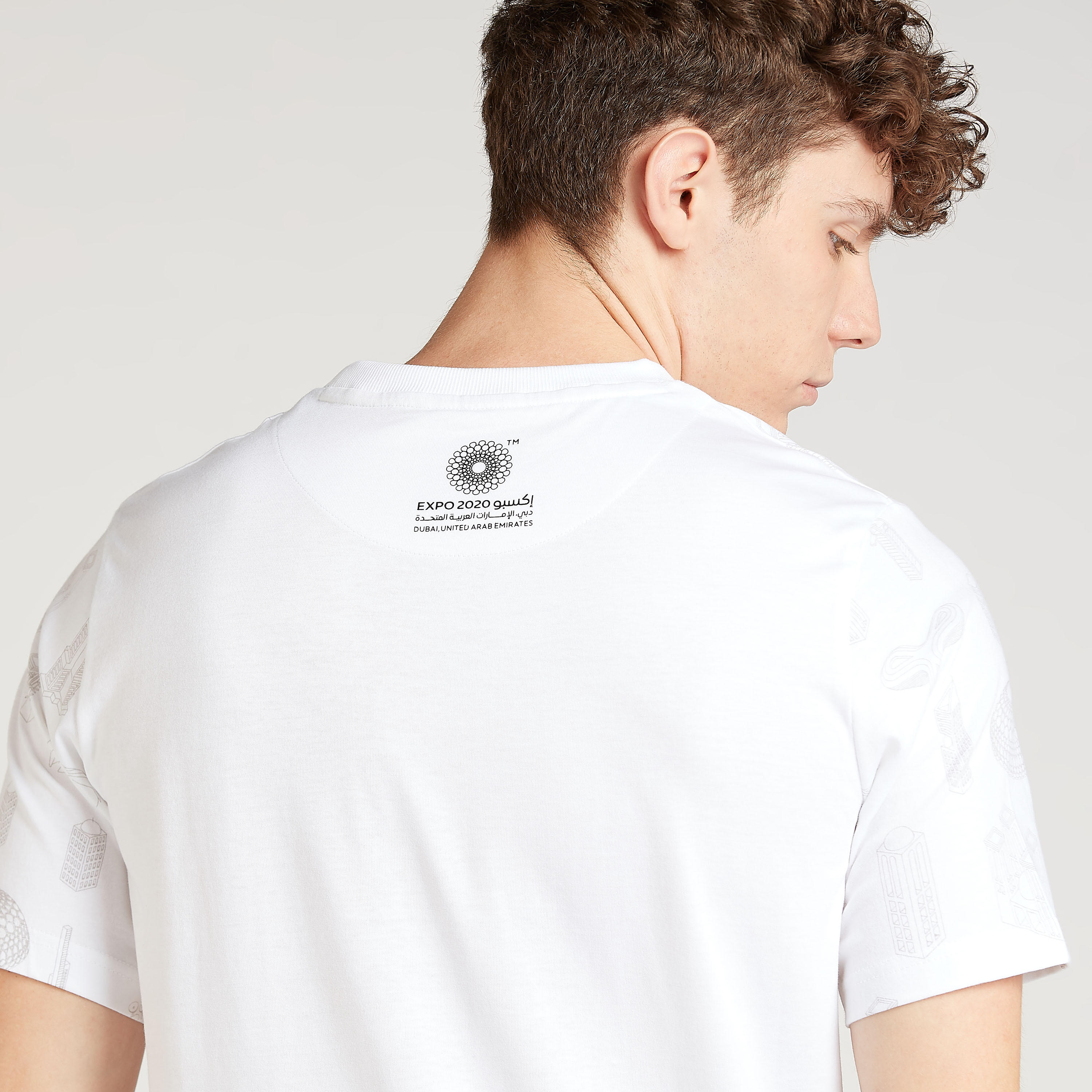 Expo 2020 Printed T-shirt with Crew Neck and Short Sleeves-men-clothing-tshirtsandpolos-tshirts-image-5