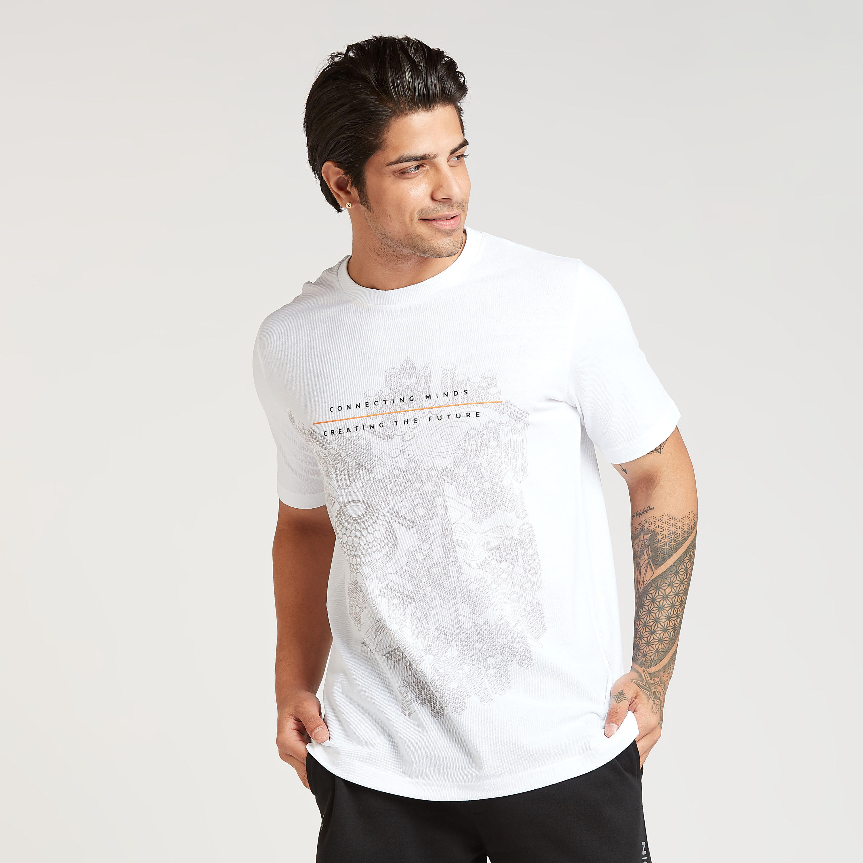 Expo 2020 Printed T-shirt with Crew Neck and Short Sleeves-men-clothing-tshirtsandpolos-tshirts-image-1