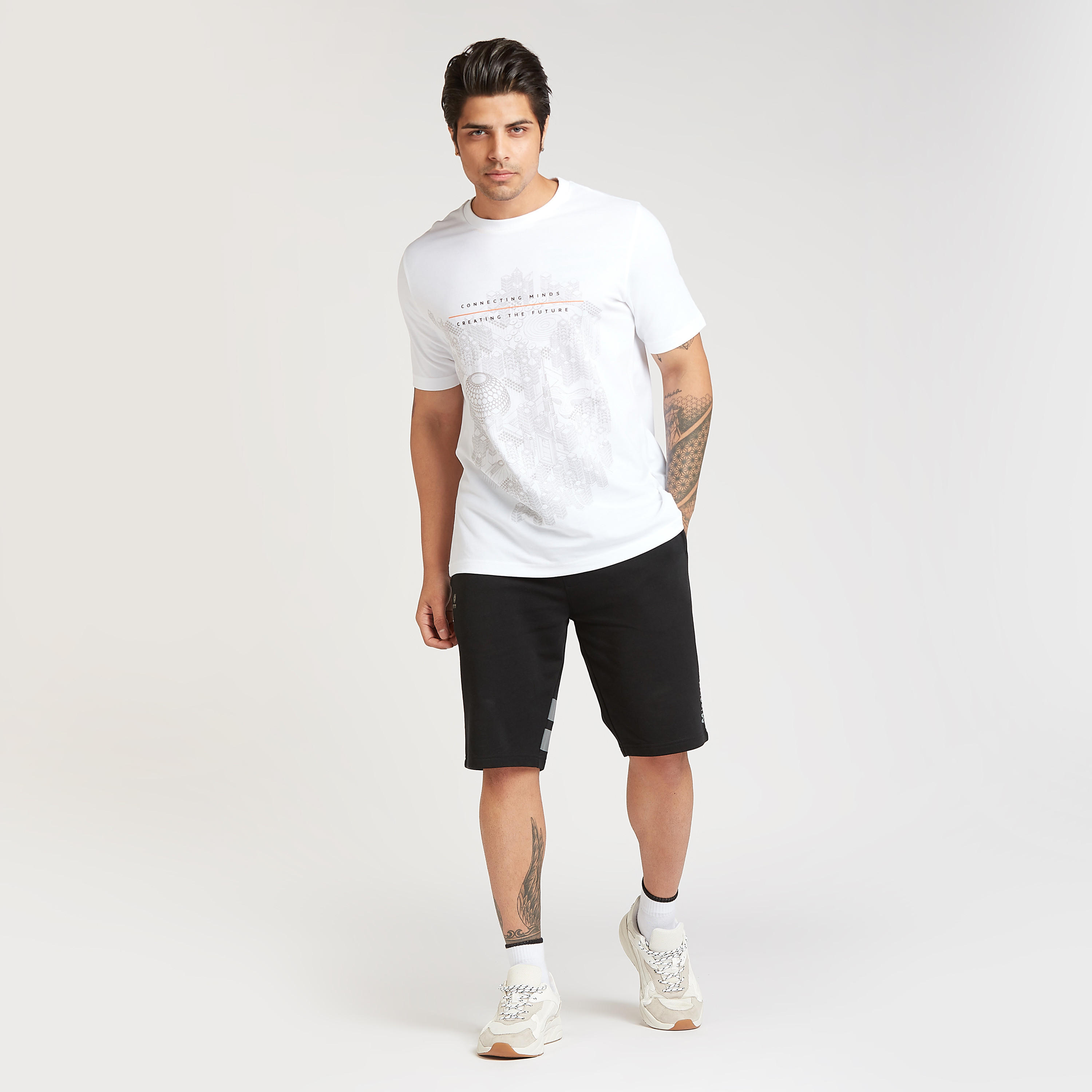 Expo 2020 Printed T-shirt with Crew Neck and Short Sleeves-men-clothing-tshirtsandpolos-tshirts-image-2