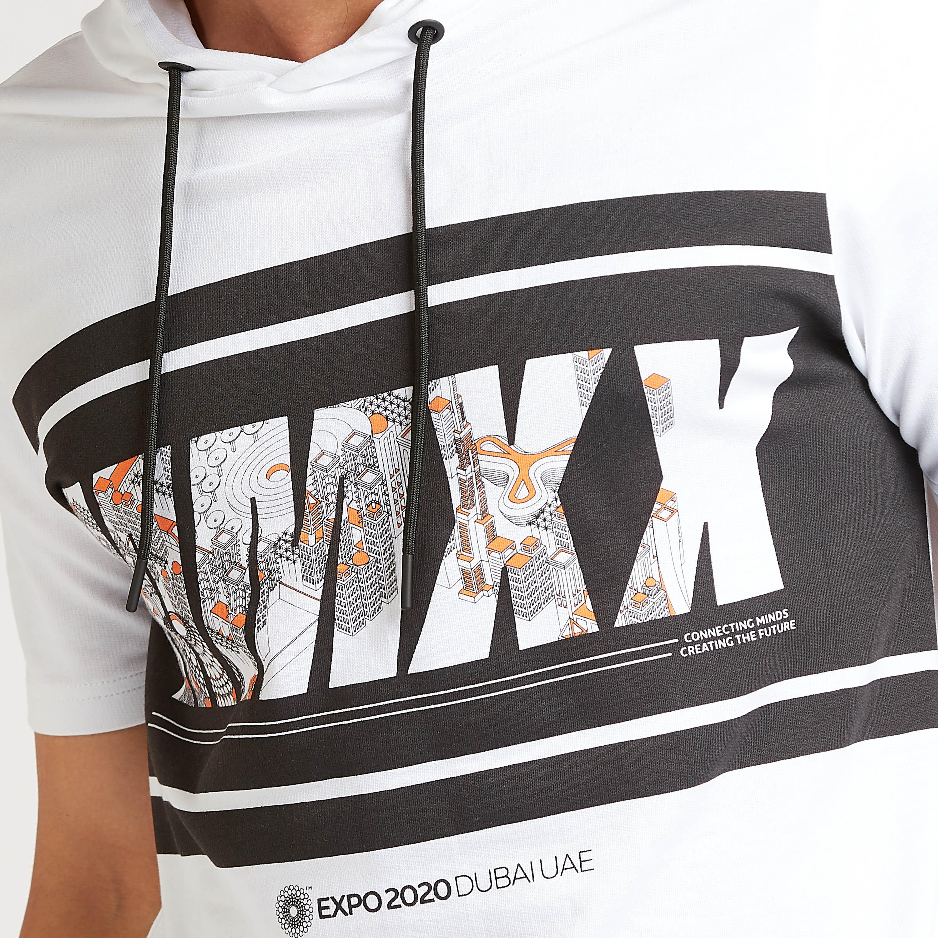 Printed T-shirt with Short Sleeves and Hood-men-clothing-tshirtsandpolos-tshirts-image-3