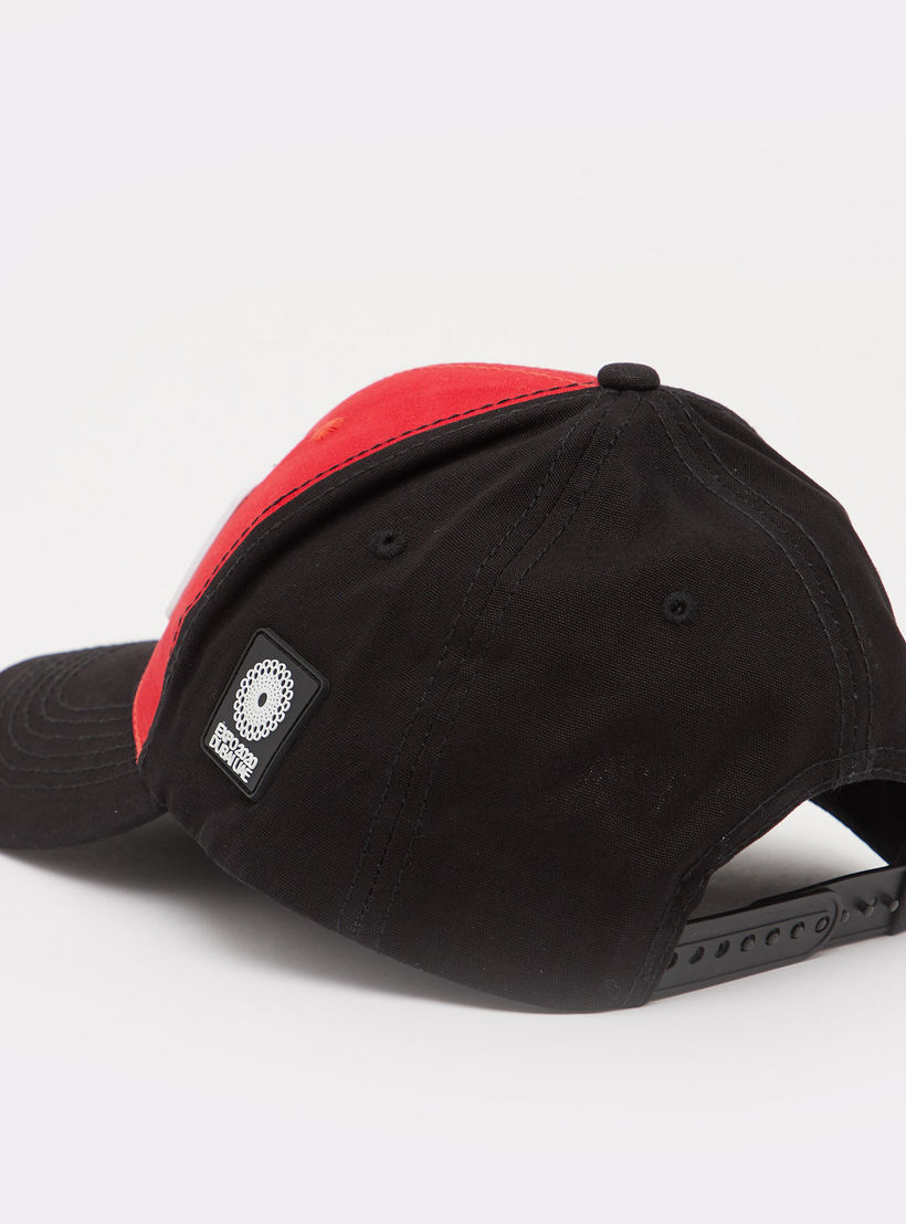 Expo 2020 Printed Applique Detail Cap with Snap Closure-men-caps-image-3