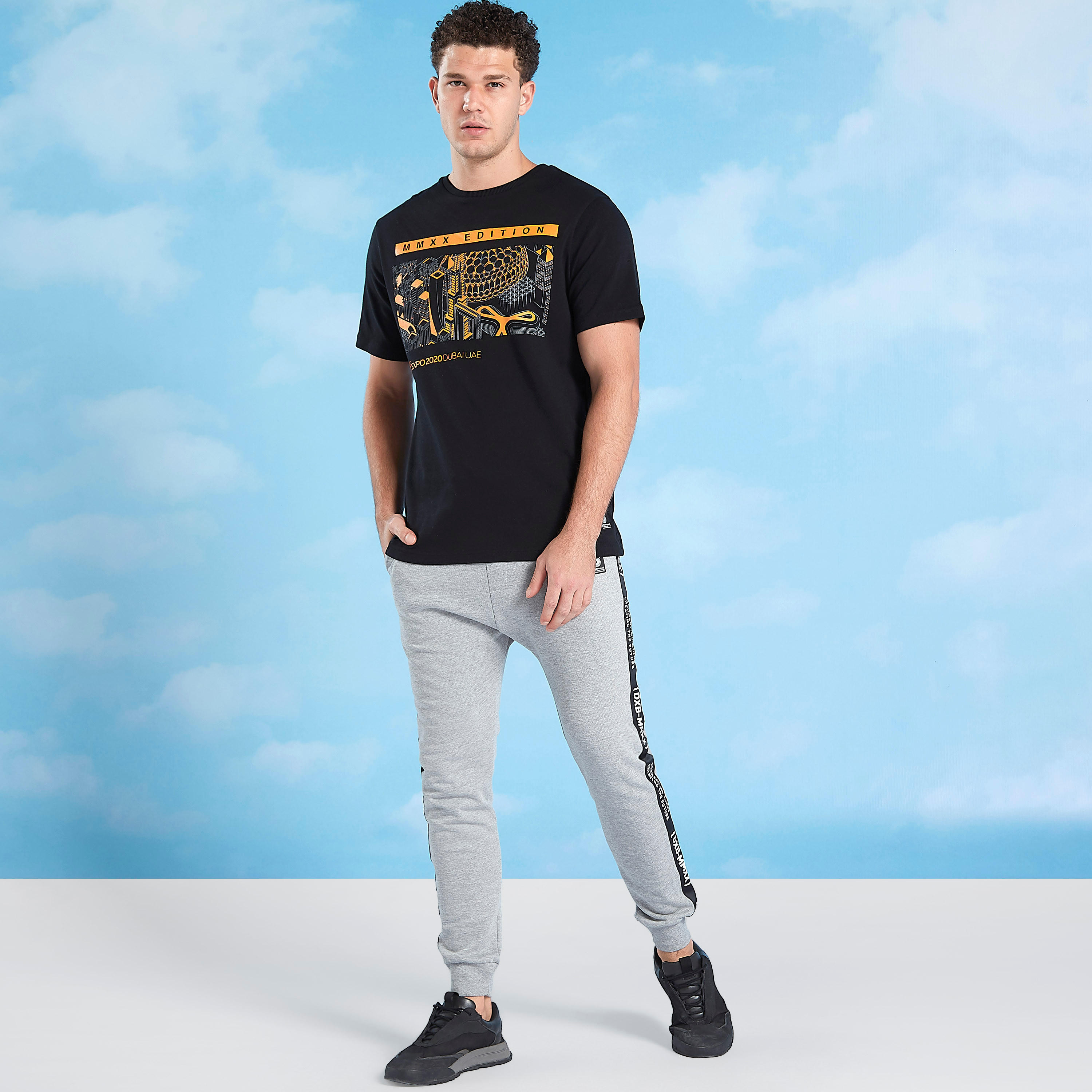 Expo 2020 Print T-shirt with Crew Neck and Short Sleeves-men-clothing-sportswearandactivewear-tshirtsandpolos-image-2