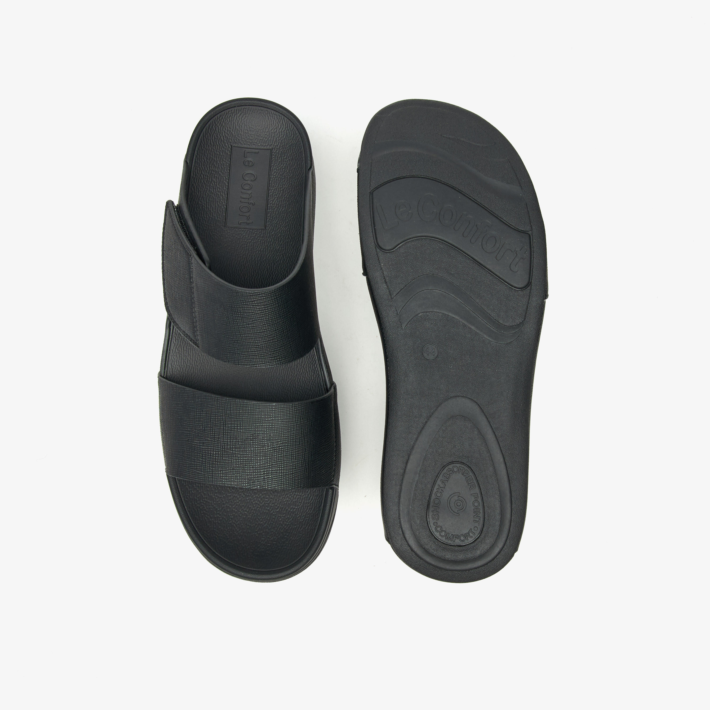 Le Confort Textured Slip-On Comfort Sandals-men-shoes-sandals-image-5