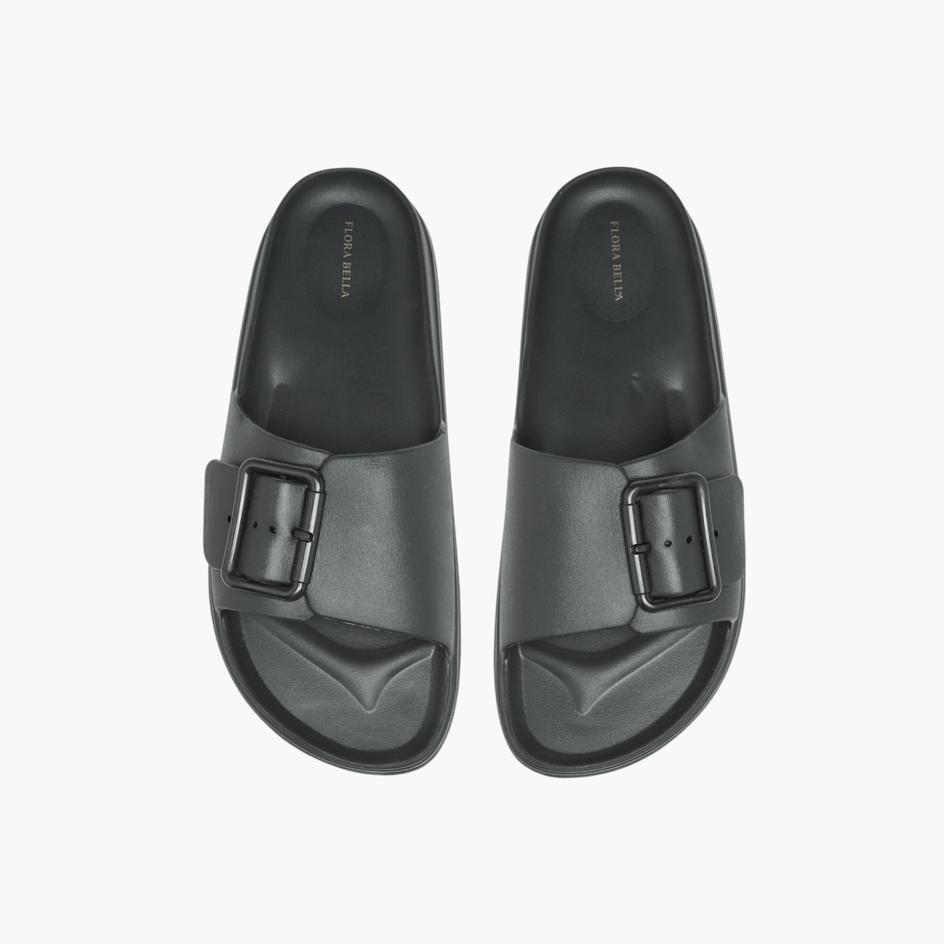 Flora Bella Buckle Detail Slip-On Slides-women-shoes-flats-slides-image-1