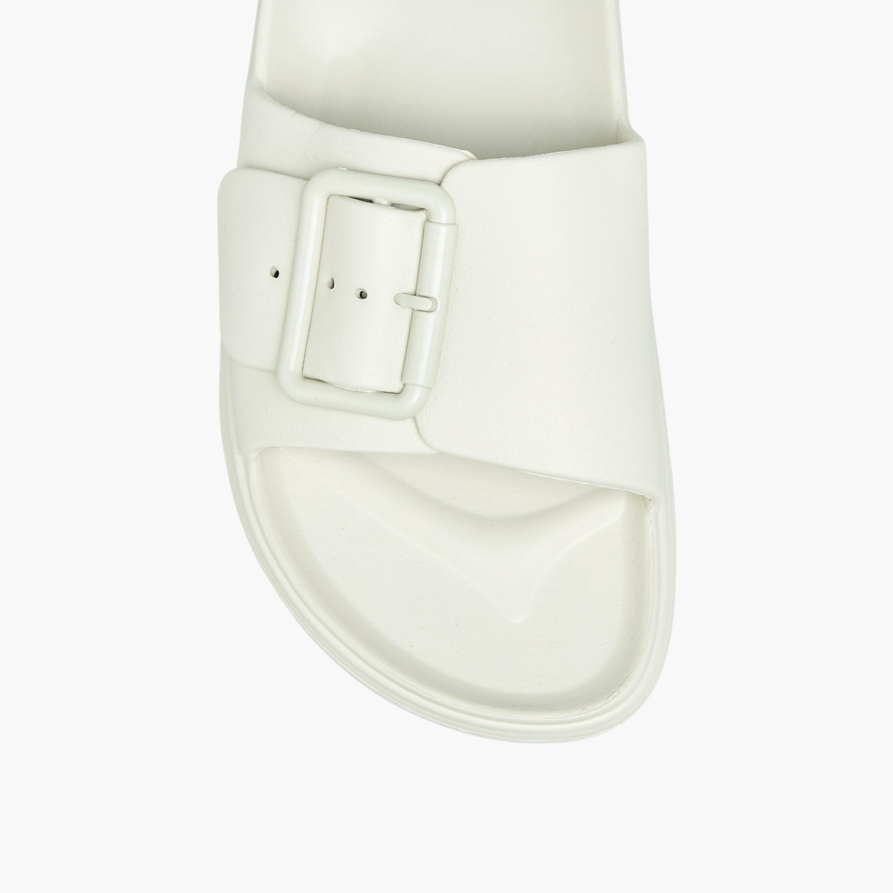 Flora Bella Buckle Detail Slip-On Slides-women-shoes-flats-slides-image-3