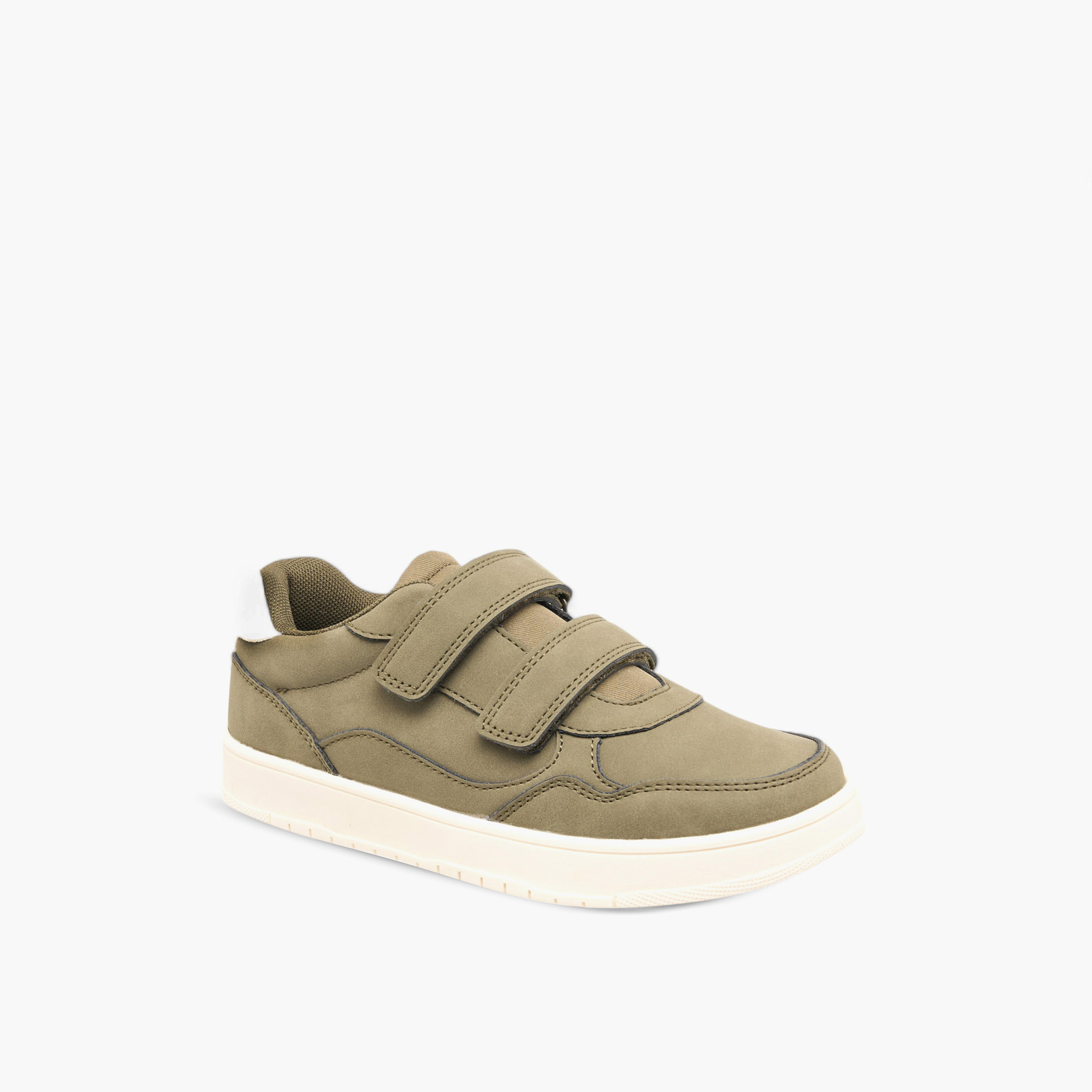 Mister Duchini Panelled Sneakers with Hook and Loop Closure-boys-shoes-sneakers-image-4