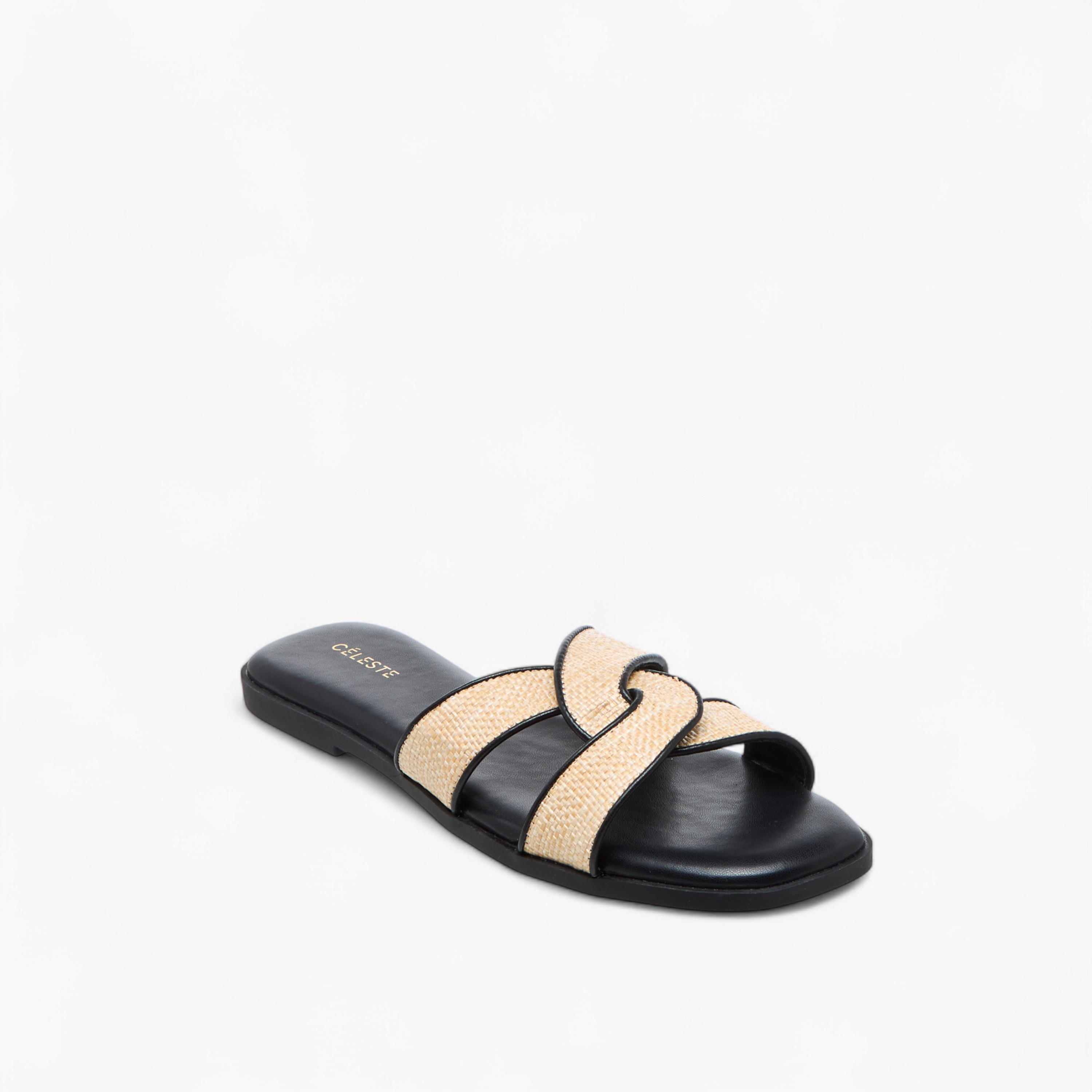 Celeste Women's Textured Slip-On Flat Sandals-women-shoes-flats-sandals-image-2