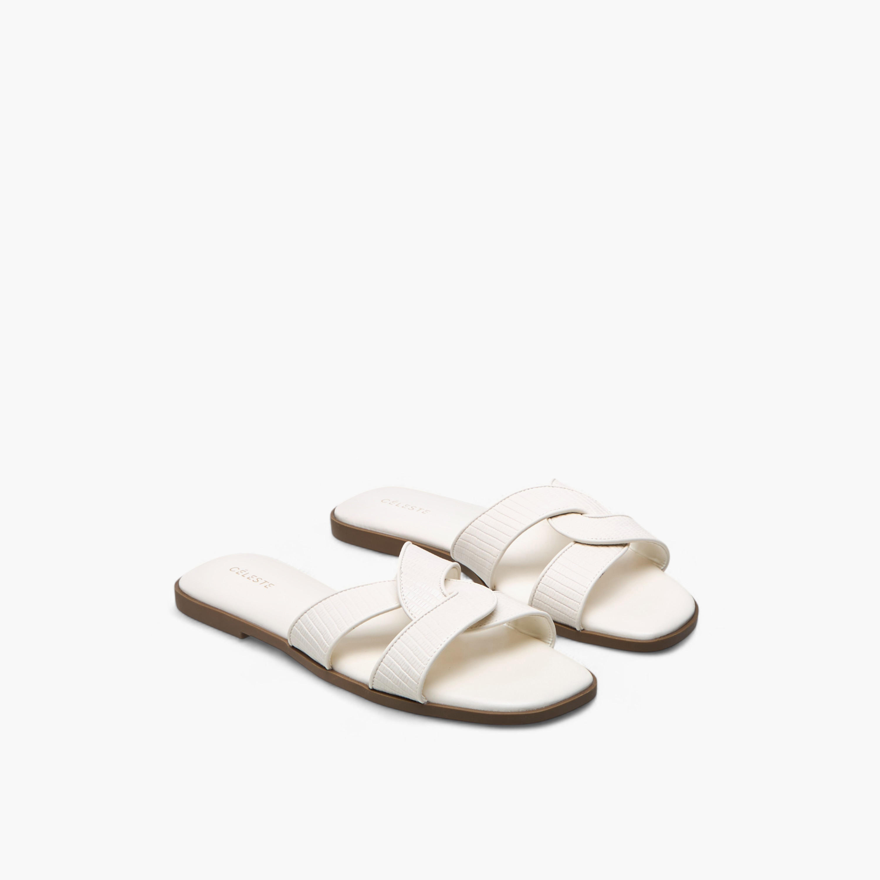 Celeste Women's Textured Slip-On Flat Sandals-women-shoes-flats-sandals-image-1