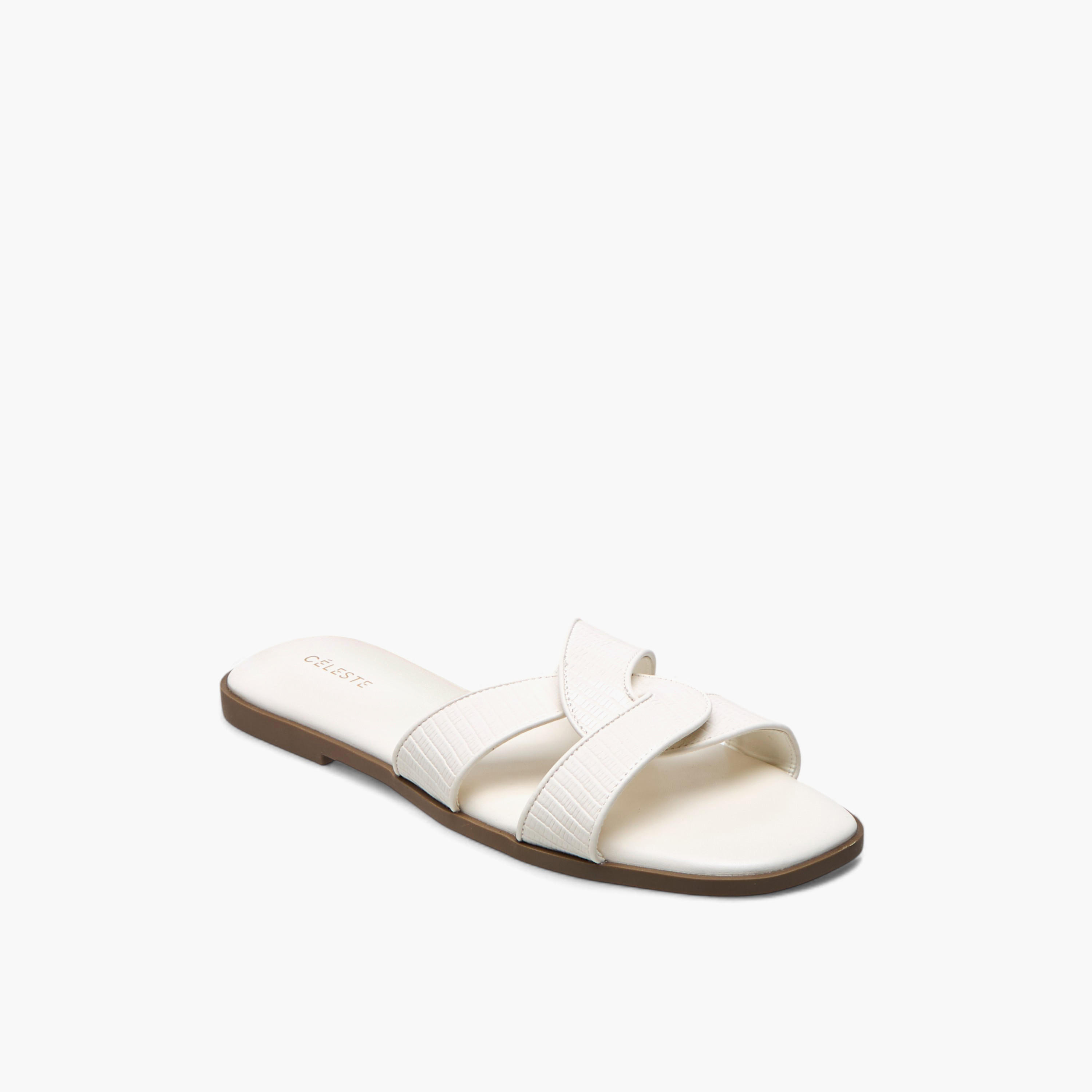 Celeste Women's Textured Slip-On Flat Sandals-women-shoes-flats-sandals-image-2