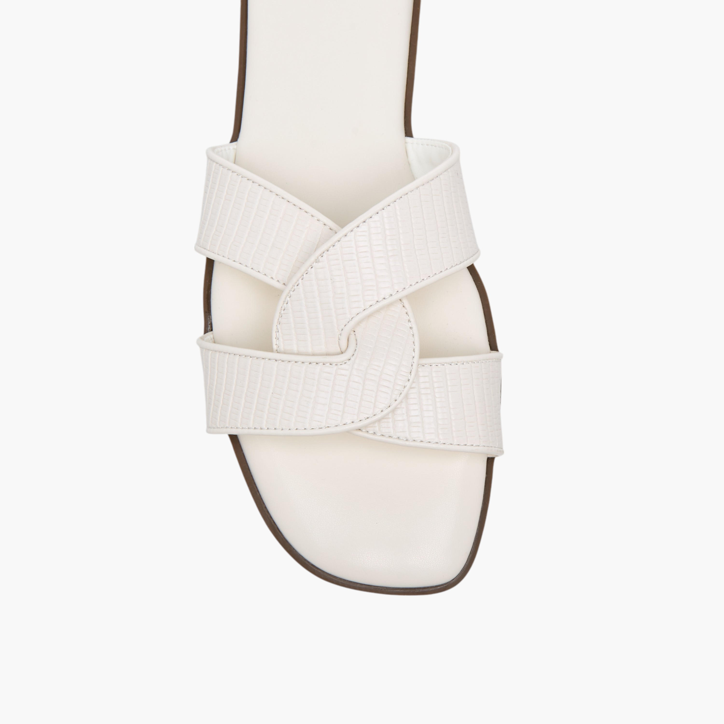 Celeste Women's Textured Slip-On Flat Sandals-women-shoes-flats-sandals-image-4