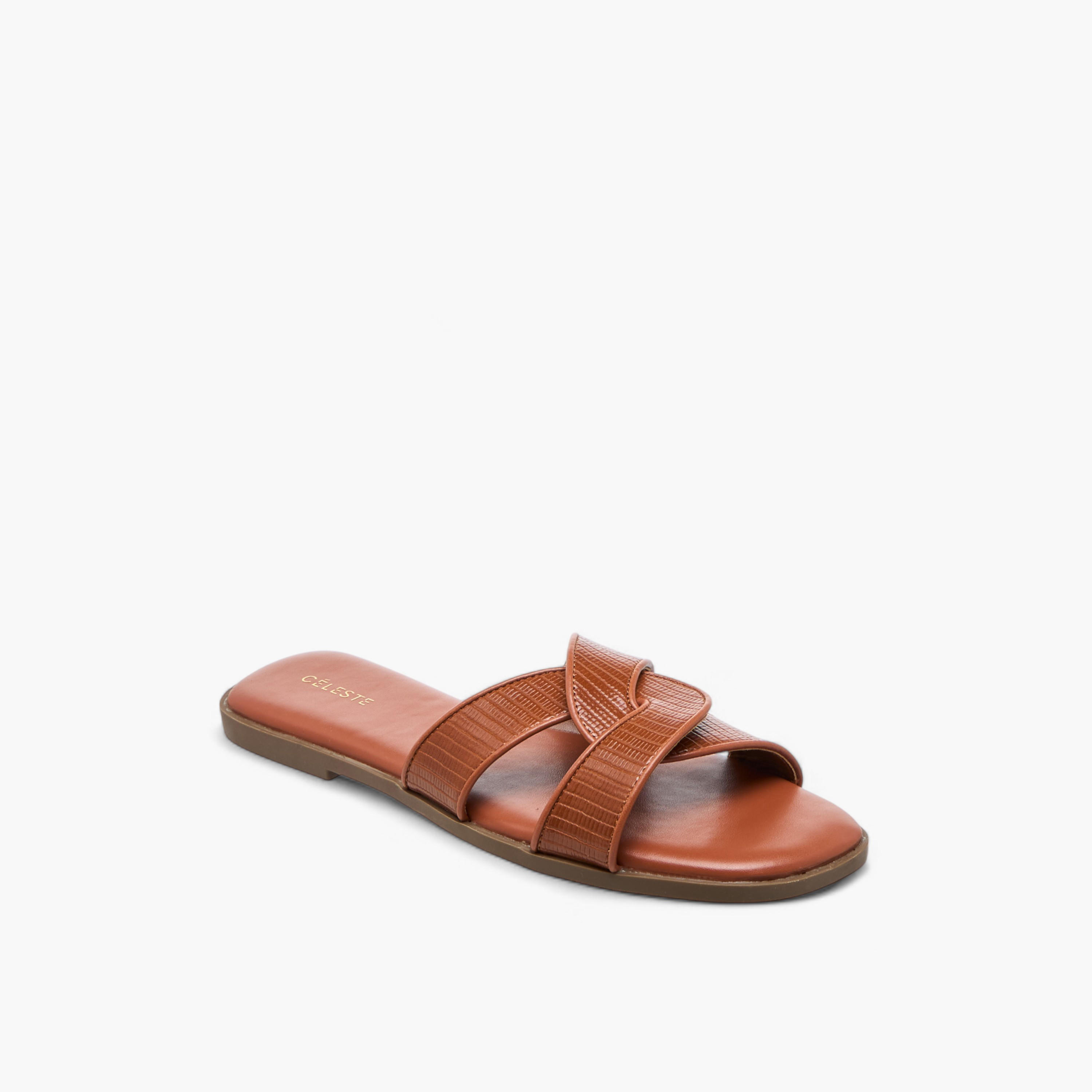 Celeste Women's Textured Slip-On Flat Sandals-women-shoes-flats-sandals-image-2