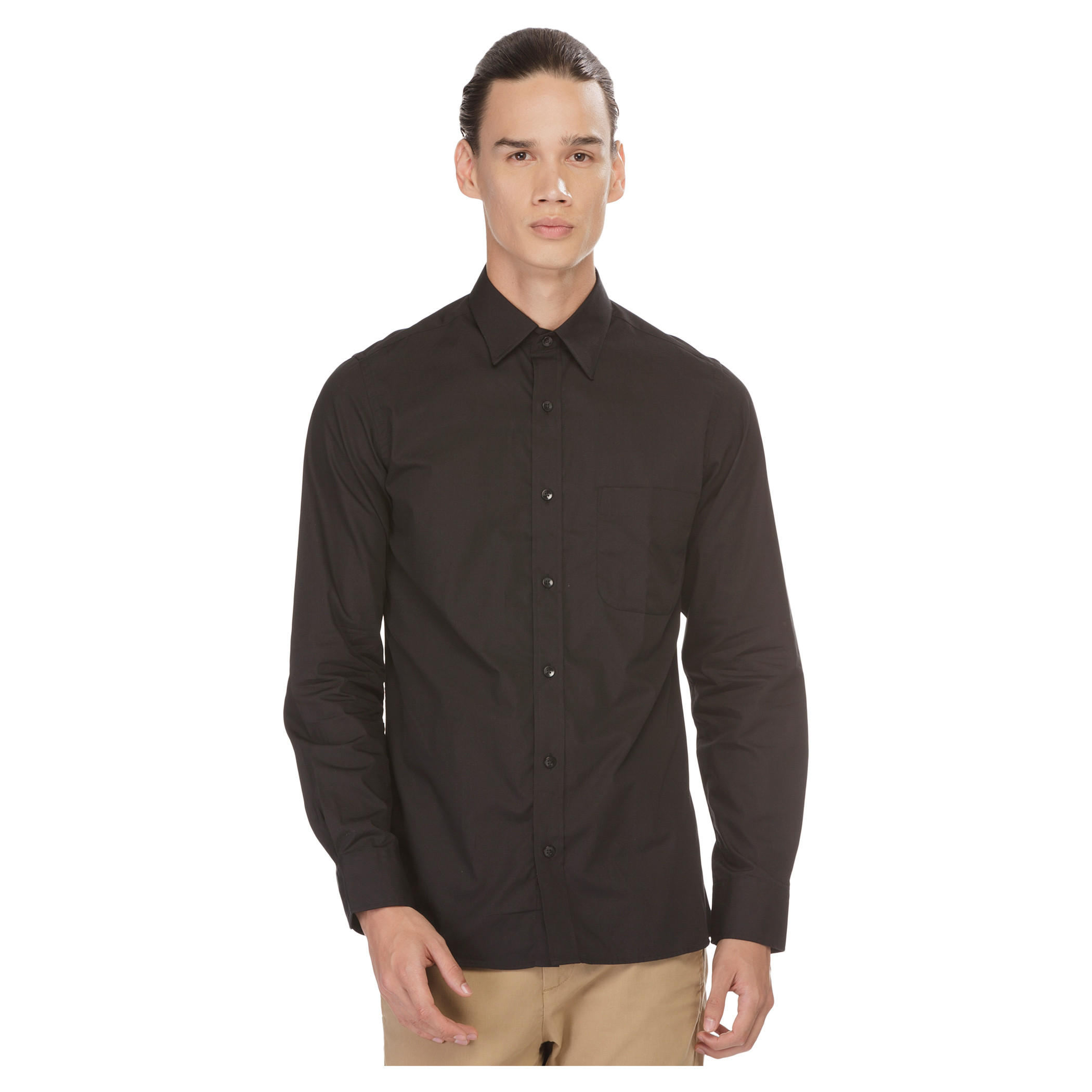 Arrow Solid Colour Shirt-men-clothing-shirts-image-1