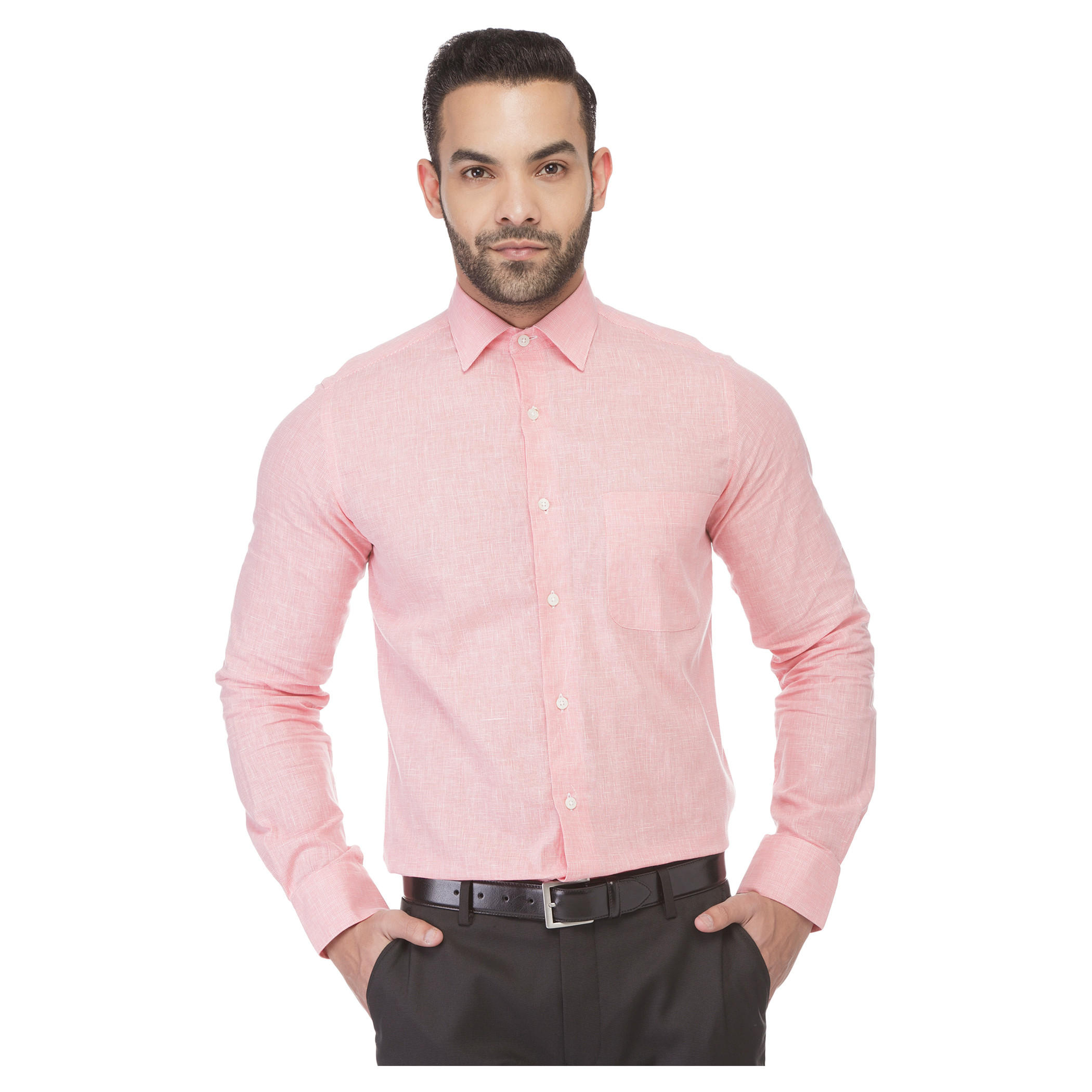 Arrow Solid Colour Shirt-men-clothing-shirts-image-1
