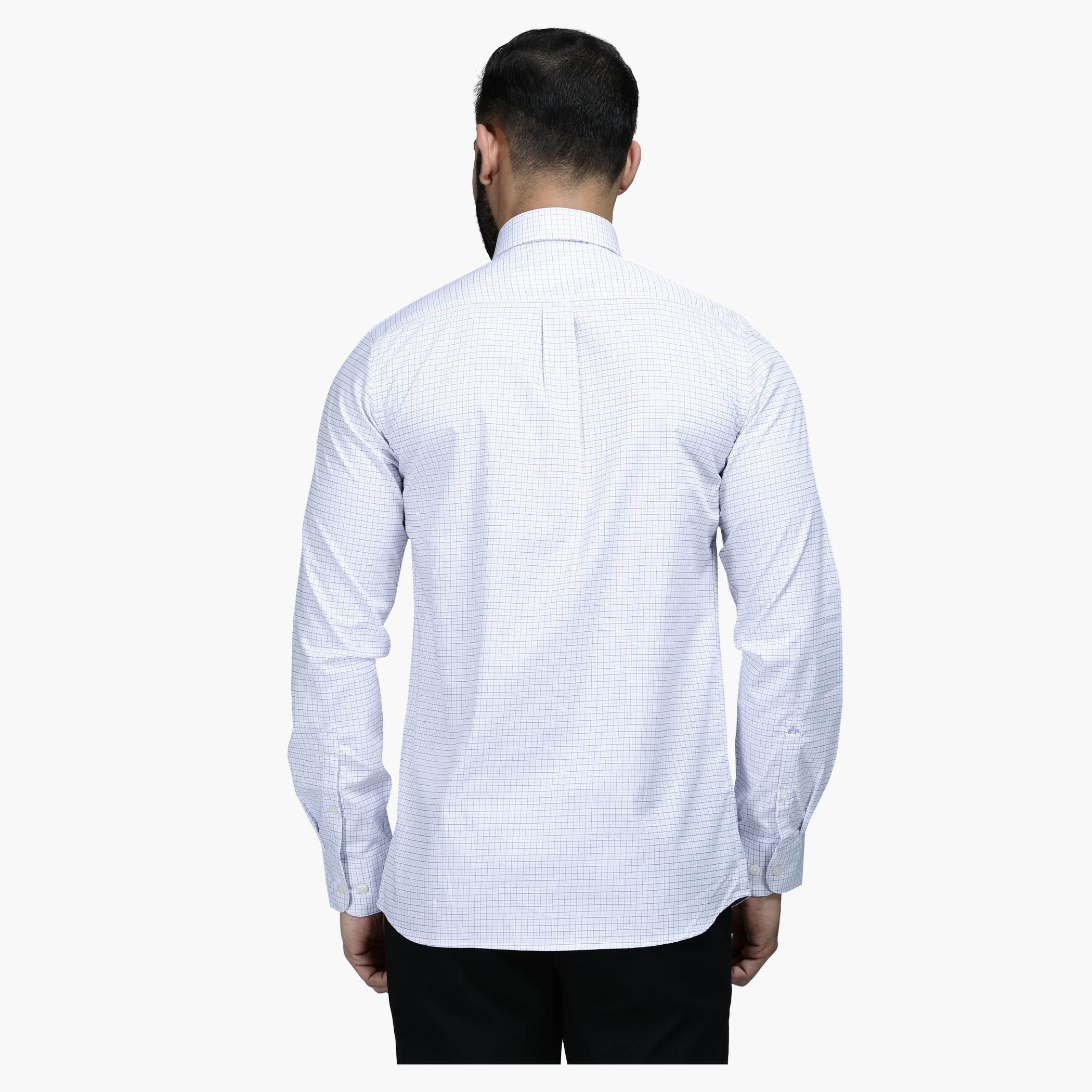 Formal Shirt with Cheques and Long Sleeves in Regular Fit-men-clothing-shirts-image-2