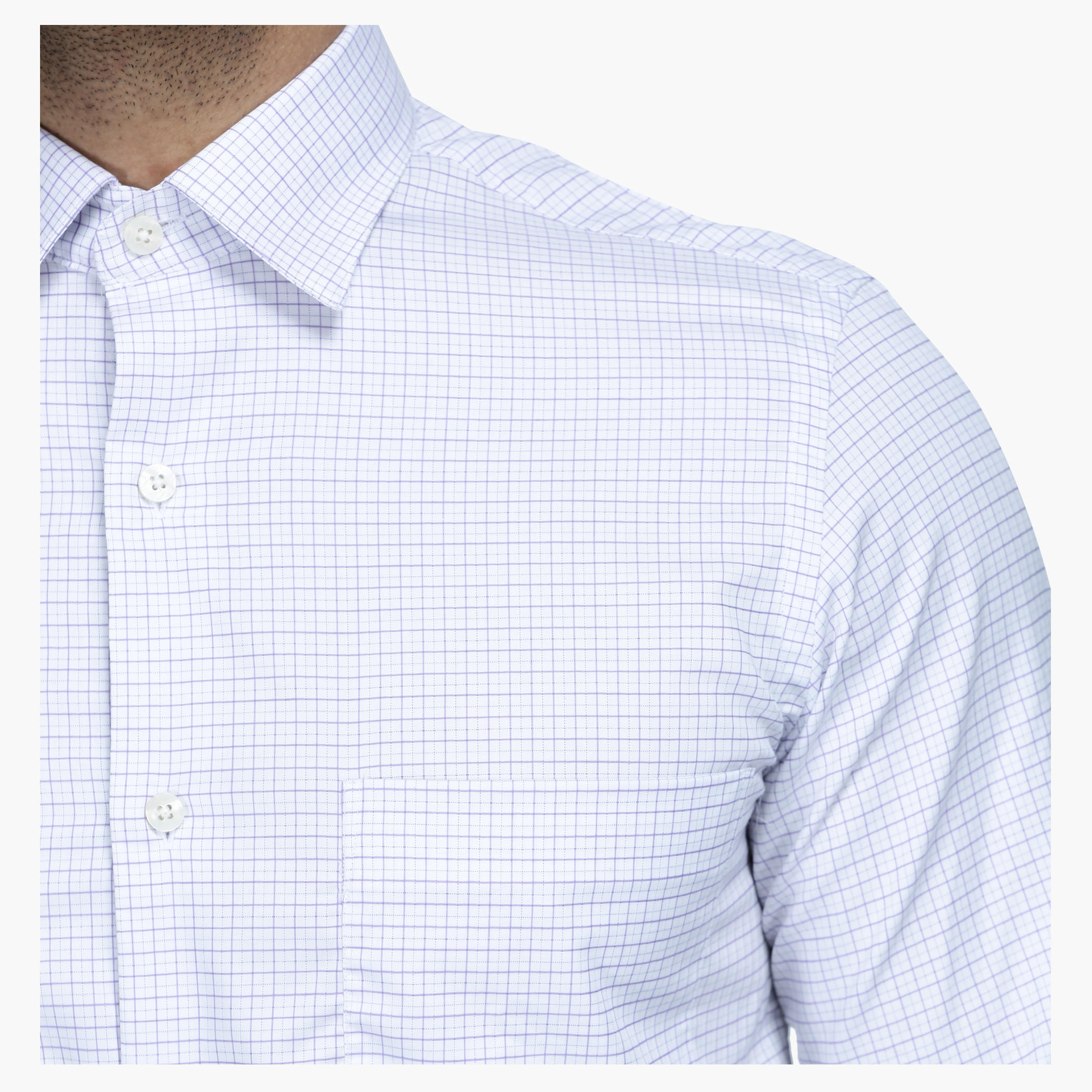 Formal Shirt with Cheques and Long Sleeves in Regular Fit-men-clothing-shirts-image-4