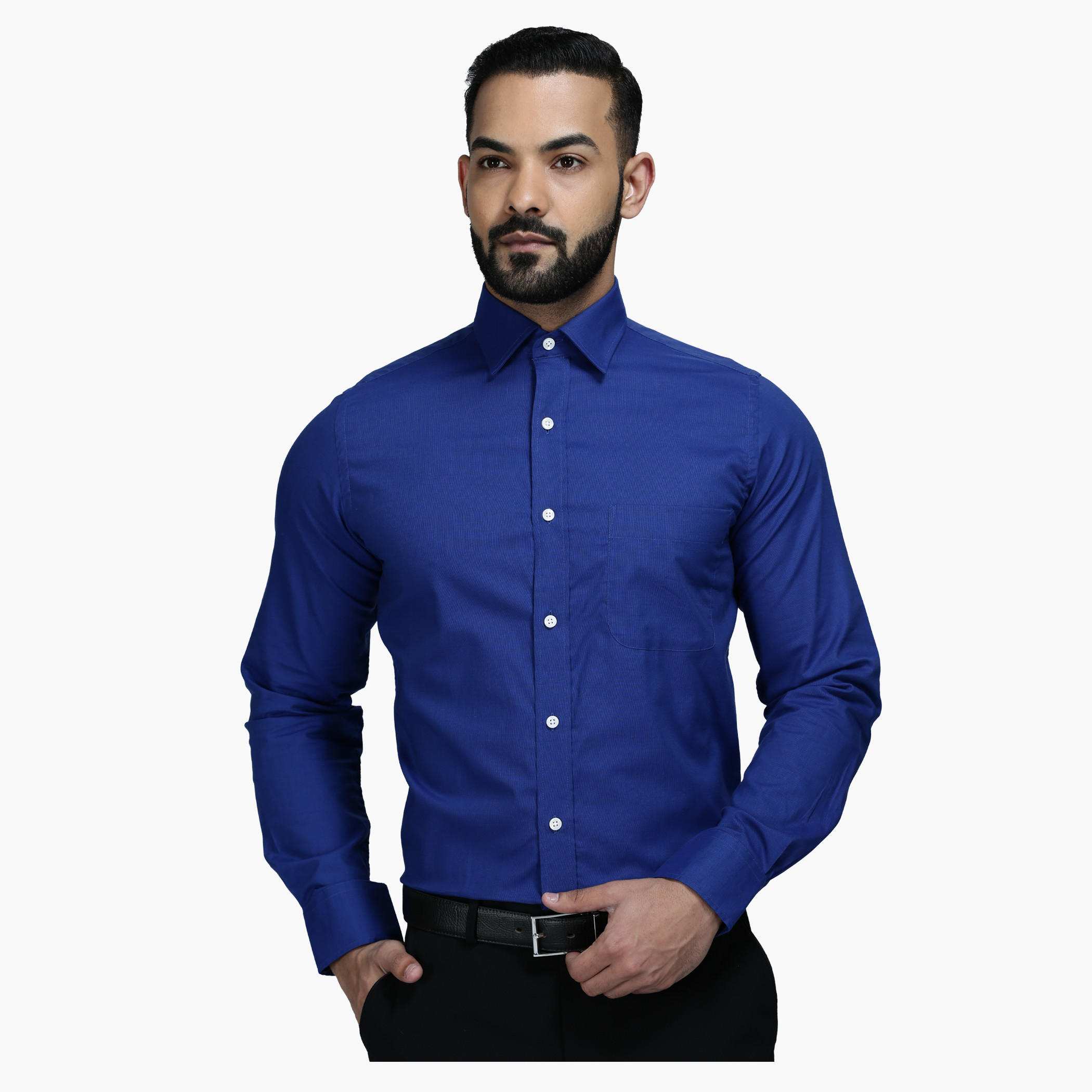 Formal Shirt with Long Sleeves in Regular Fit-men-clothing-shirts-image-1
