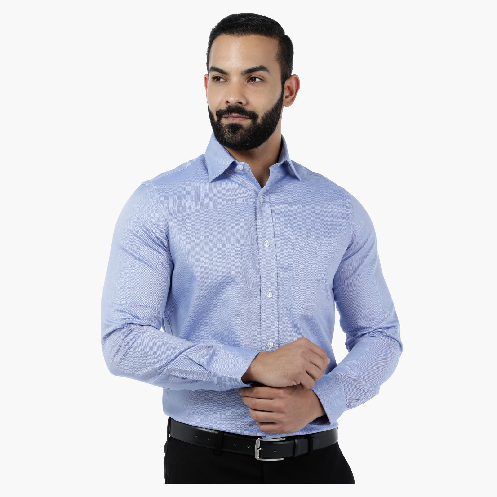 Arrow Solid Shirt with ETI Finish-men-clothing-shirts-image-5