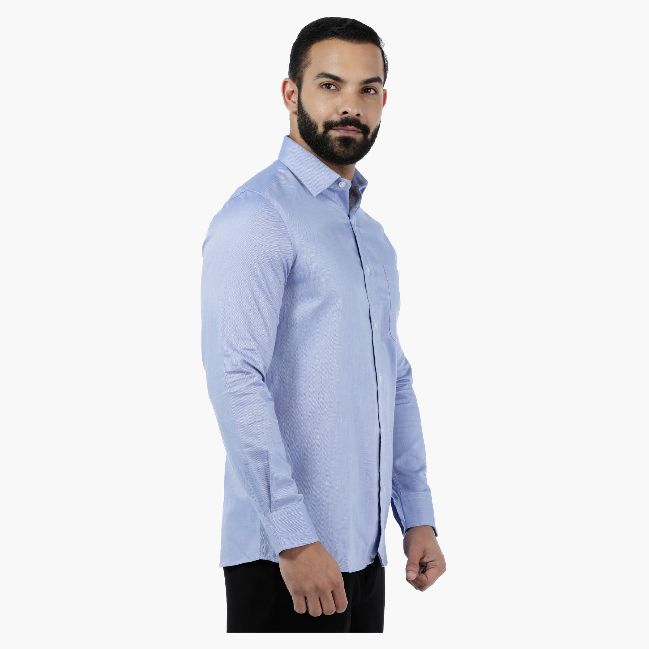 Arrow Solid Shirt with ETI Finish-men-clothing-shirts-image-3