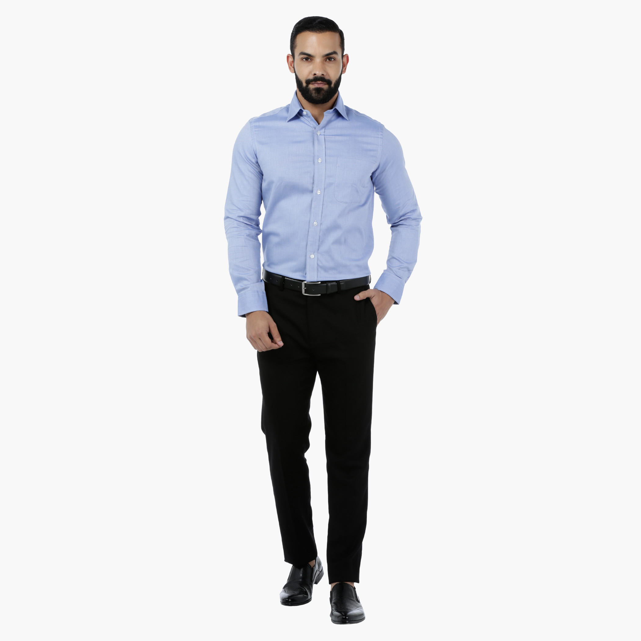 Arrow Solid Shirt with ETI Finish-men-clothing-shirts-image-1
