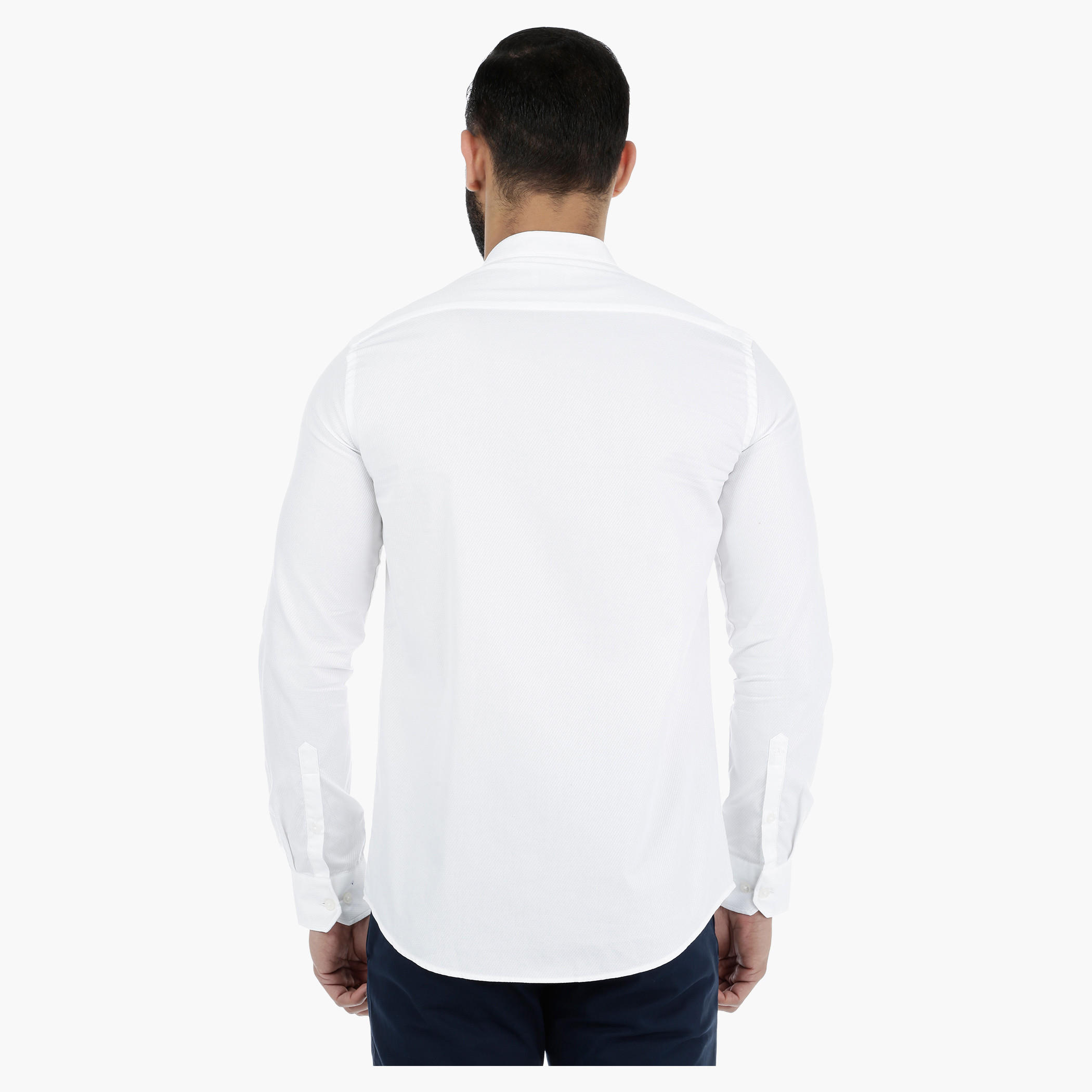 Arrow Mandarin Collar Neck Shirt with Long Sleeves-men-clothing-shirts-image-2