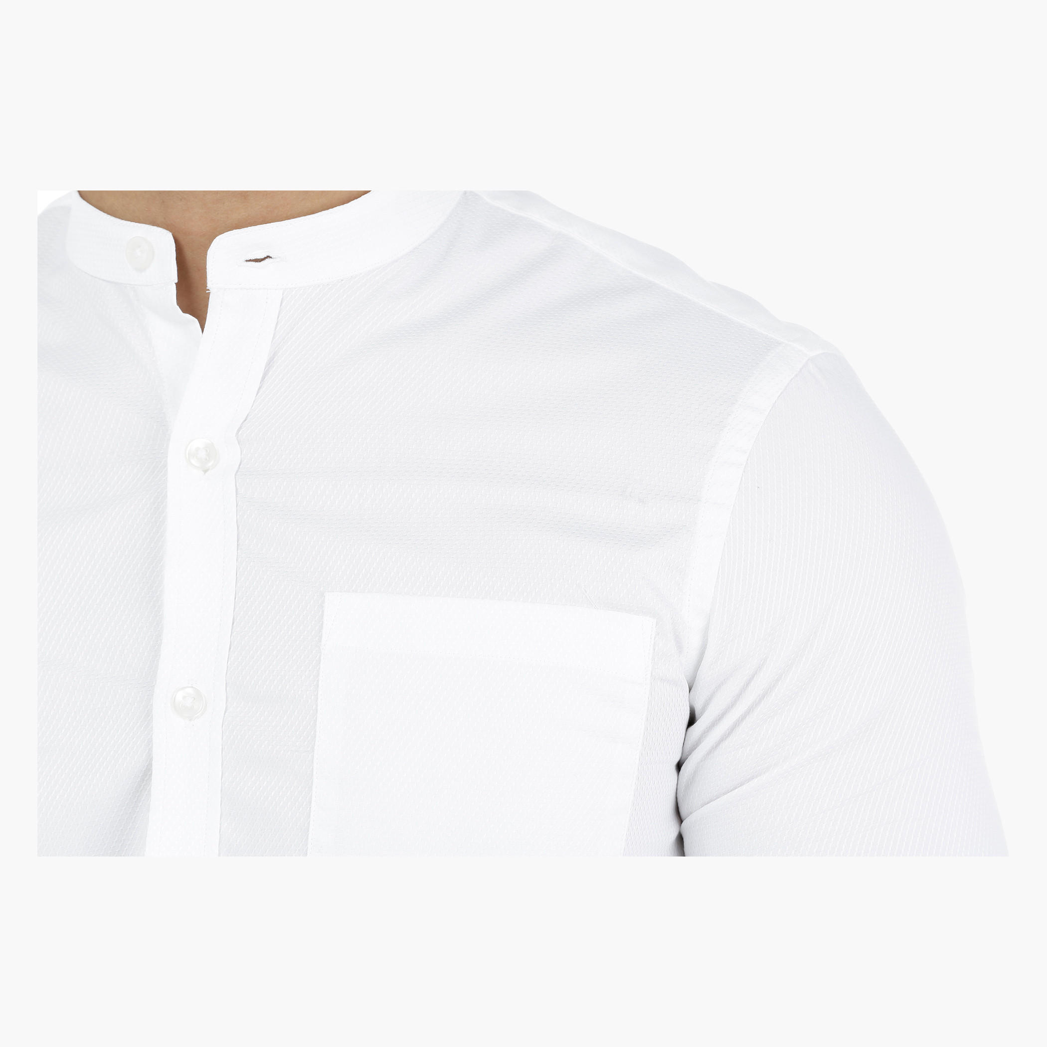 Arrow Mandarin Collar Neck Shirt with Long Sleeves-men-clothing-shirts-image-4