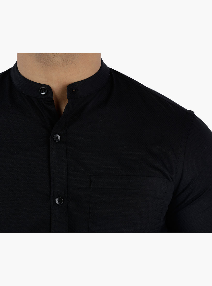 Arrow Shirt with Mandarin Collar-men-clothing-shirts-image-4
