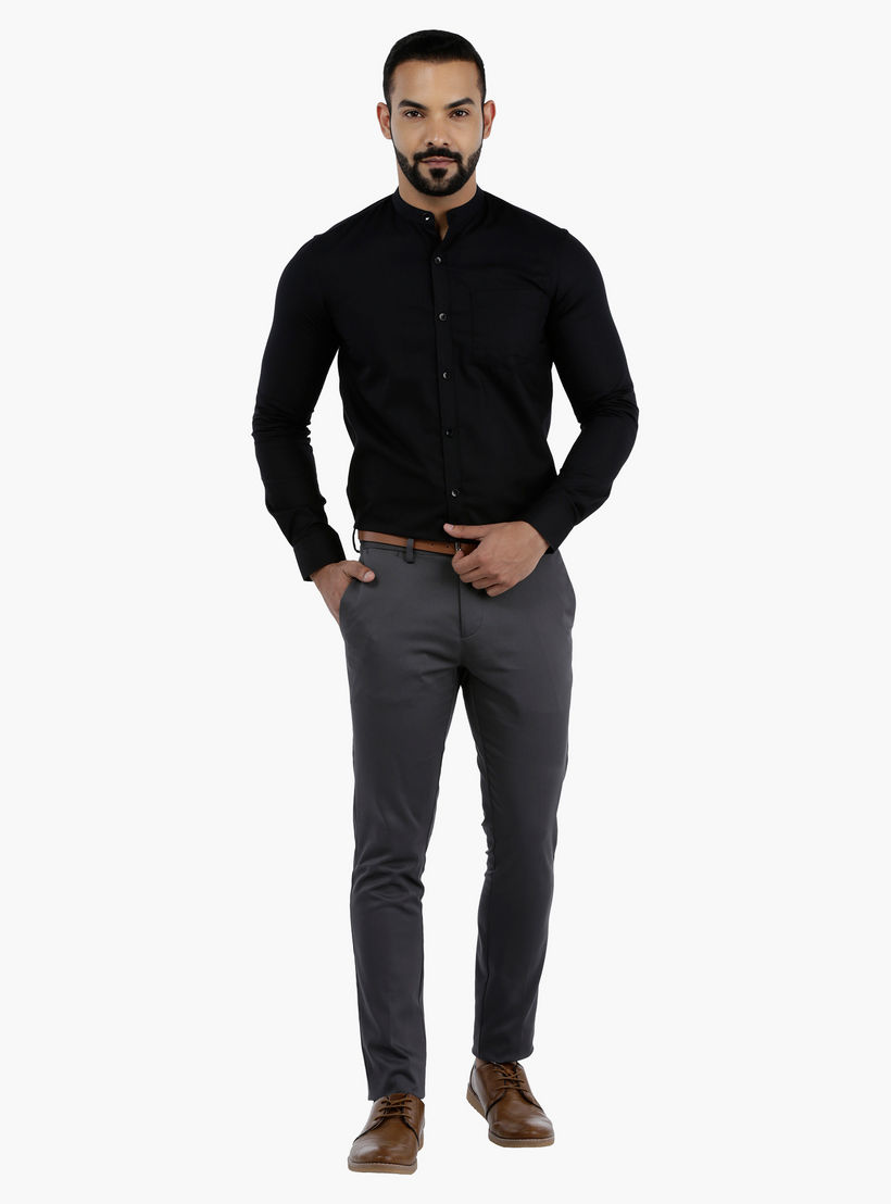 Arrow Shirt with Mandarin Collar-men-clothing-shirts-image-5