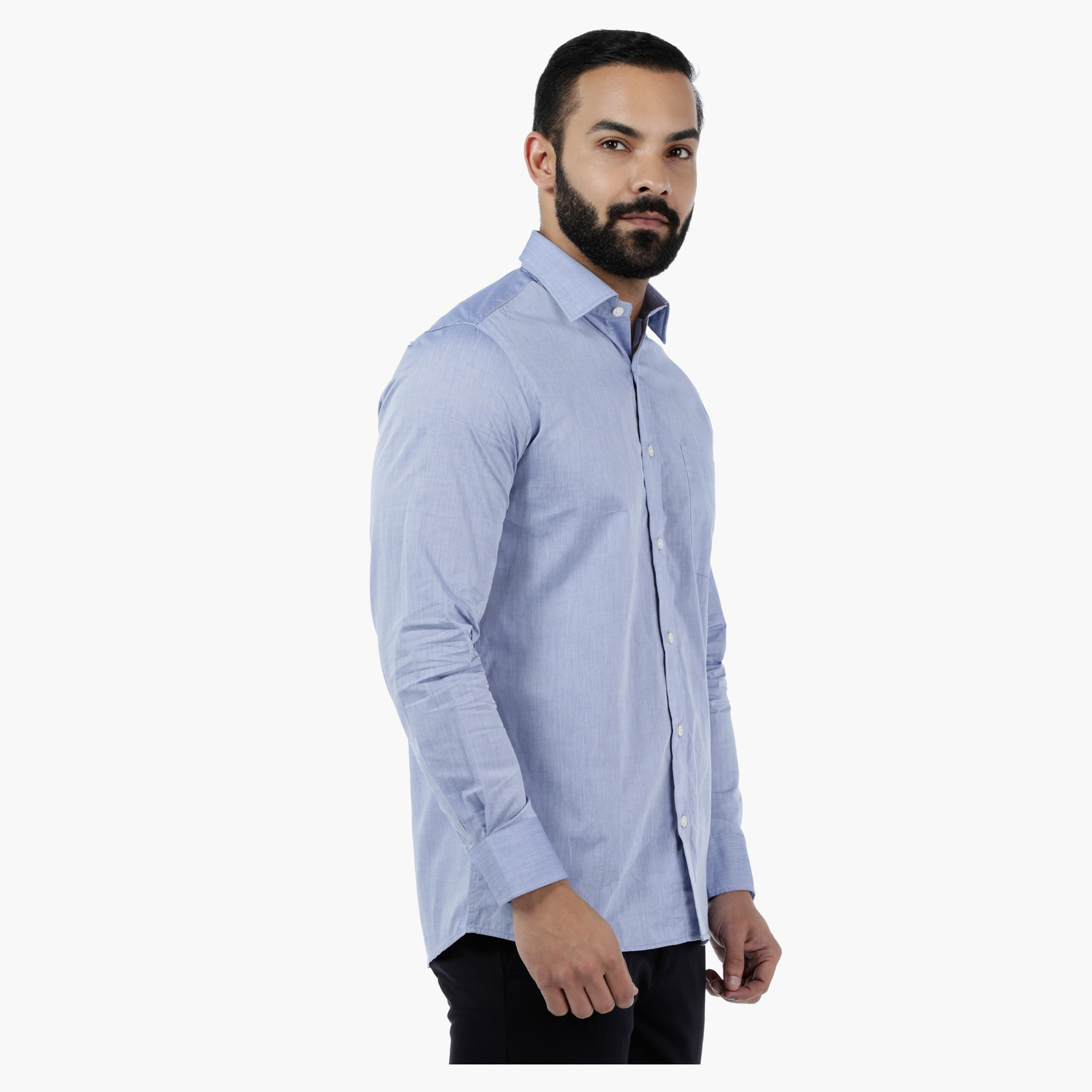 Formal Shirt with Long Sleeves in Slim Fit-men-clothing-shirts-image-3
