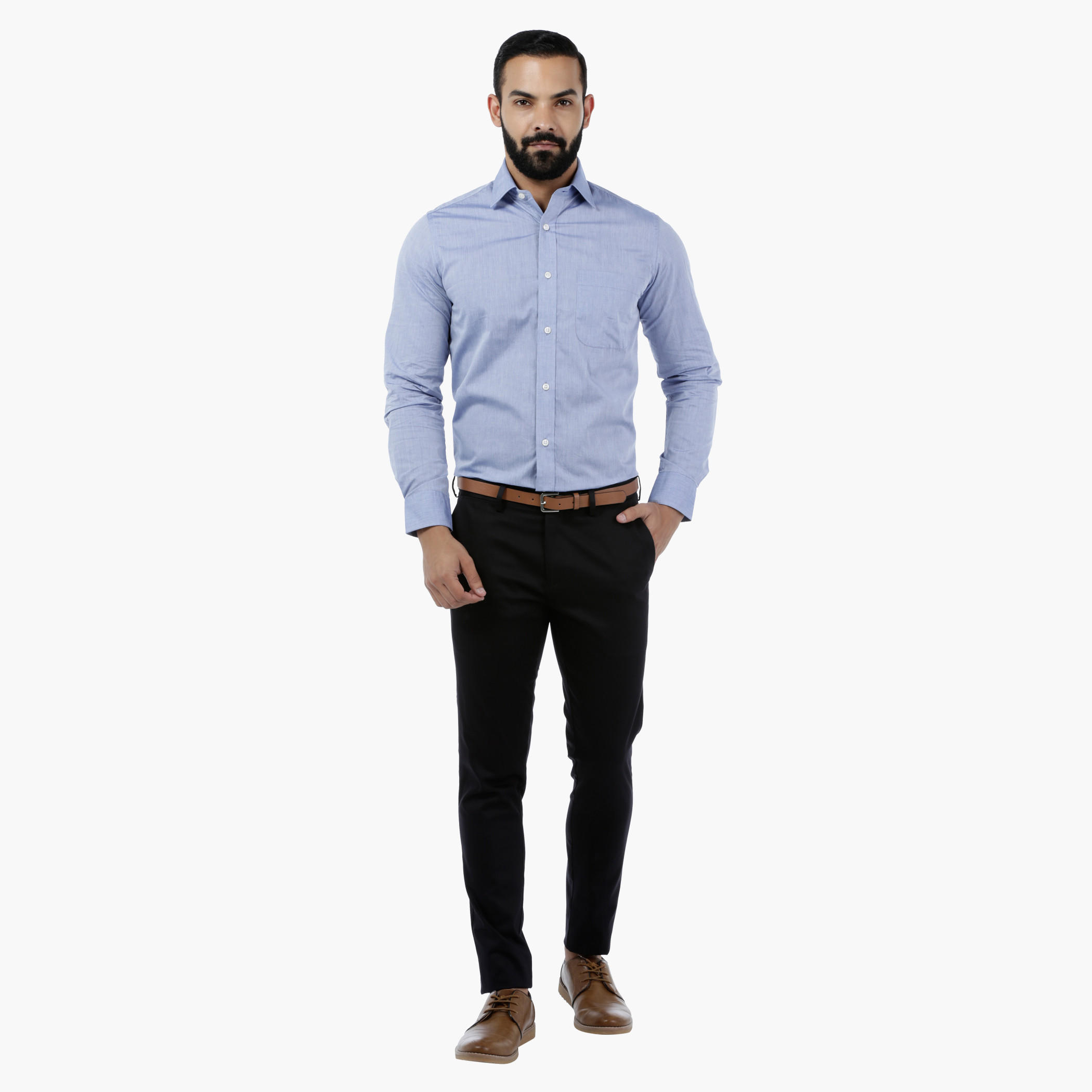Formal Shirt with Long Sleeves in Slim Fit-men-clothing-shirts-image-5