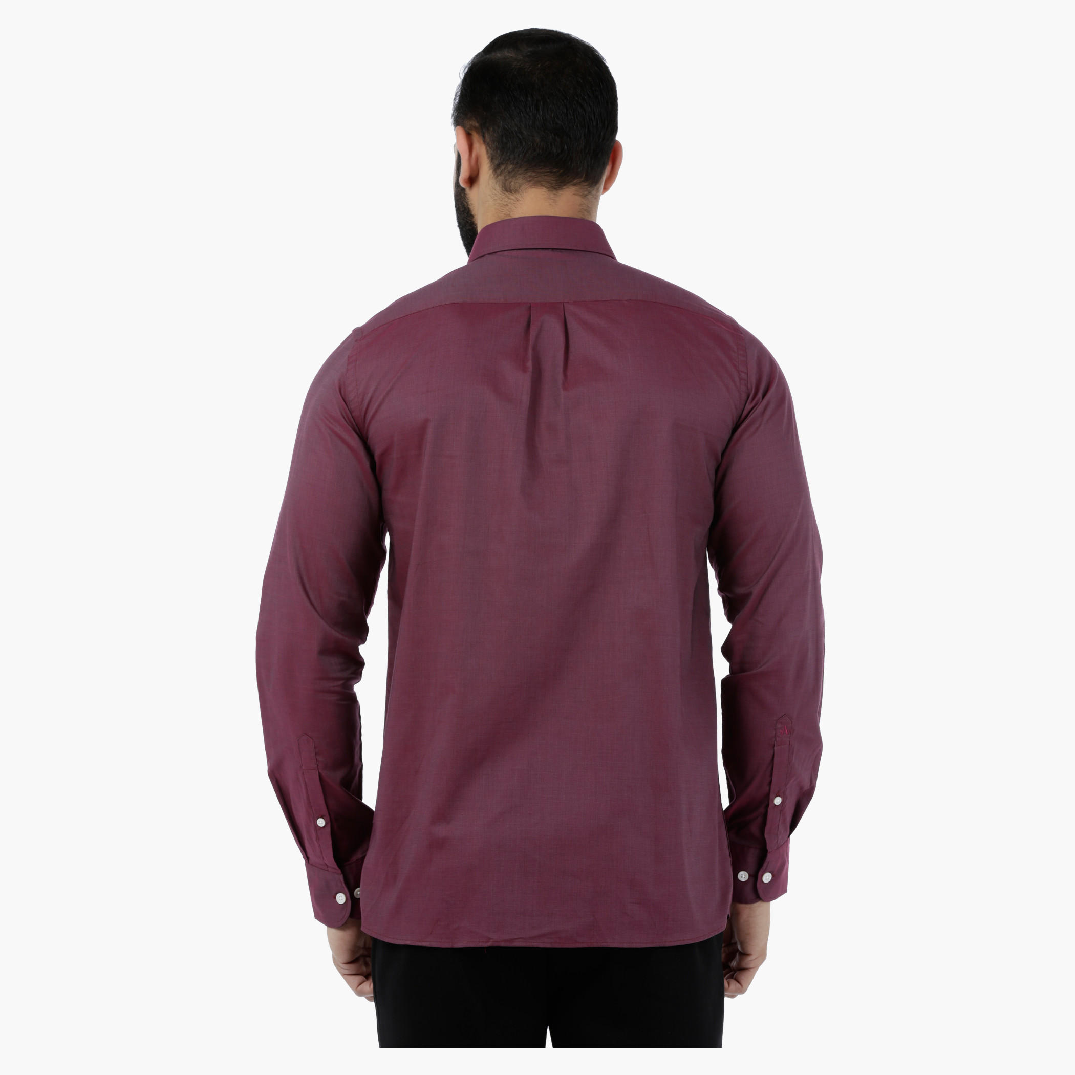 Arrow Solid Shirt with LAMC Finish-men-clothing-shirts-image-2
