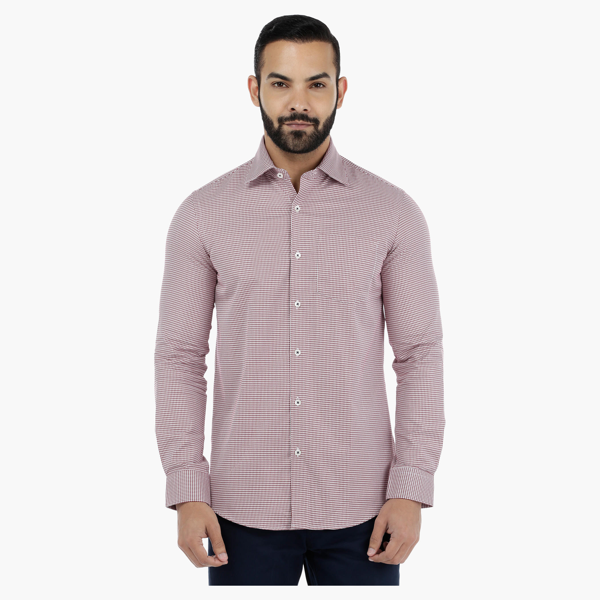 Arrow Chequered Shirt in Slim Fit-men-clothing-shirts-image-5