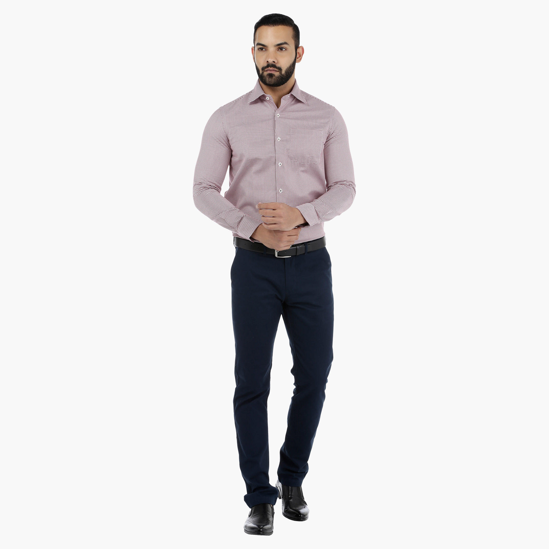 Arrow Chequered Shirt in Slim Fit-men-clothing-shirts-image-1