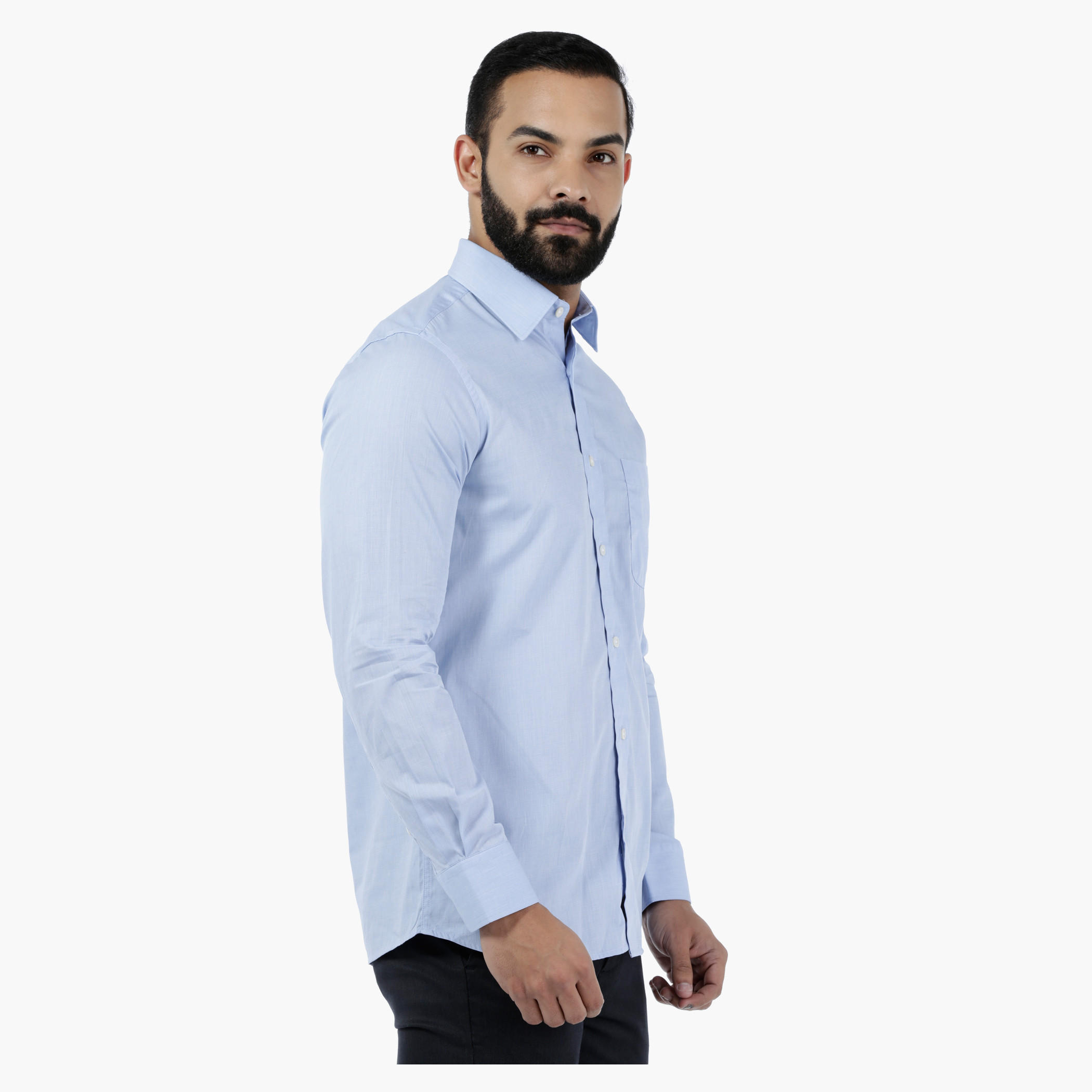 Arrow Solid Shirt with LAMC Finish-men-clothing-shirts-image-3